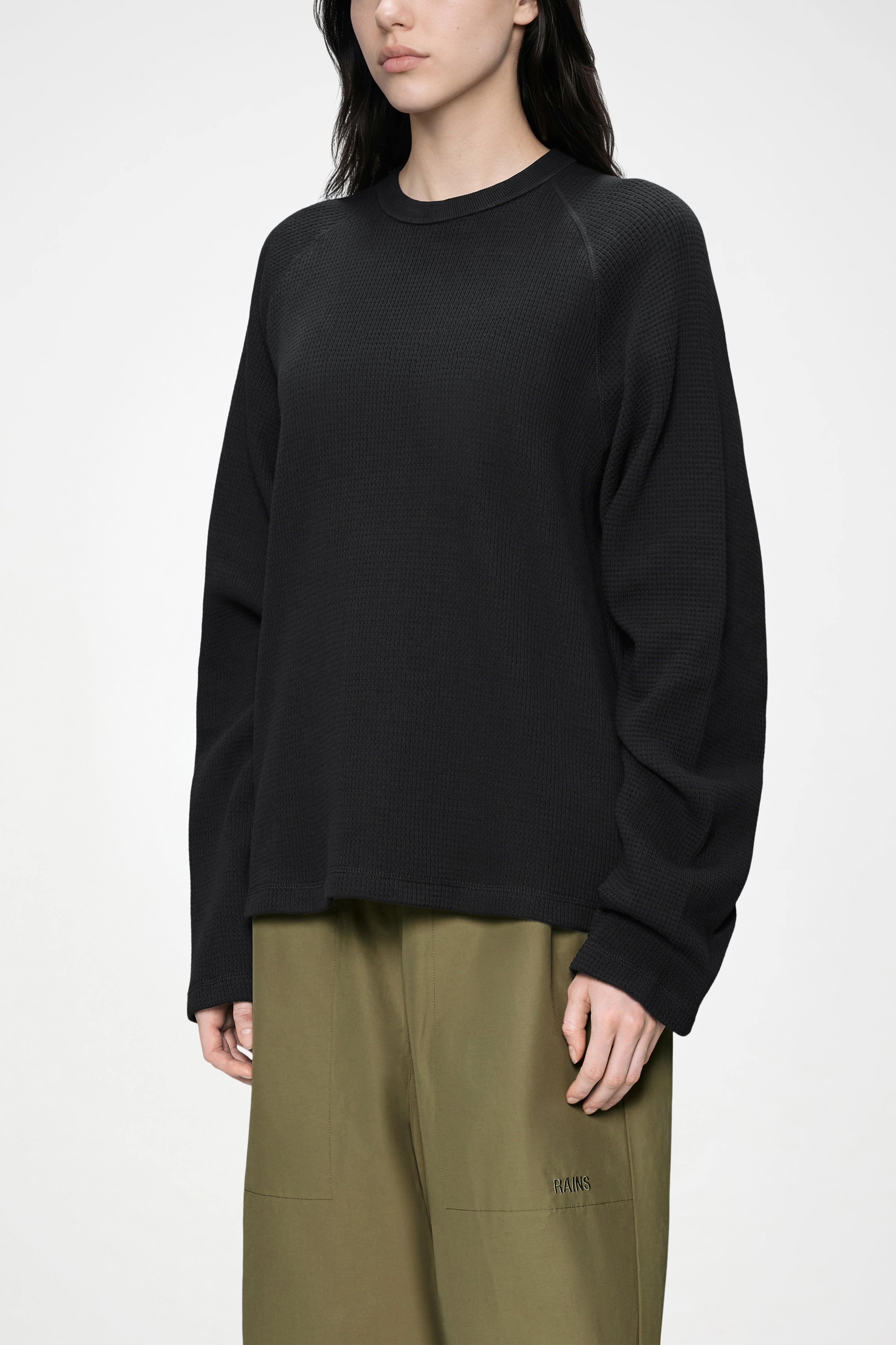 Waffle Long Sleeve T-Shirt Rains