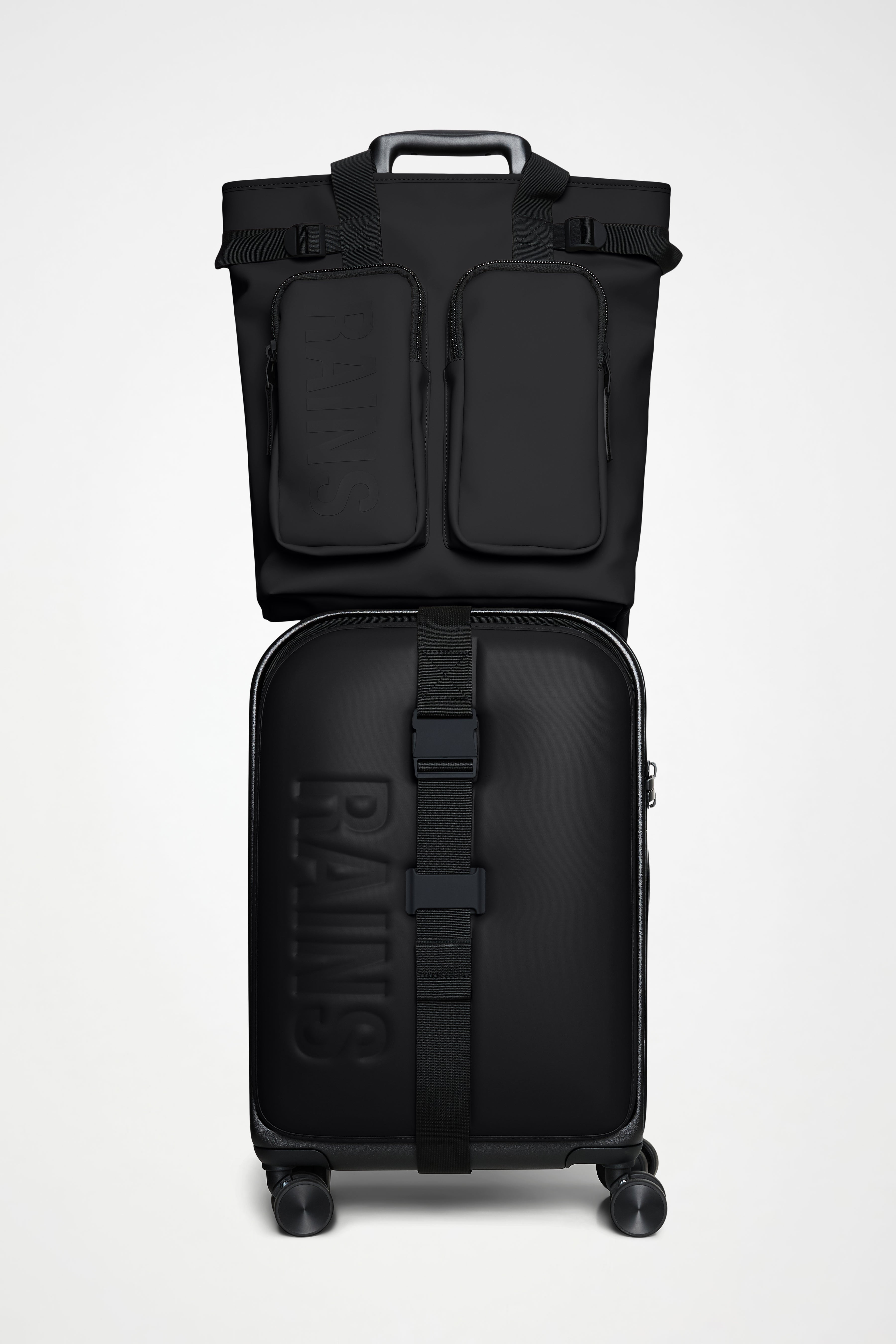 RAINS Texel Tote Backpack Black Backpack