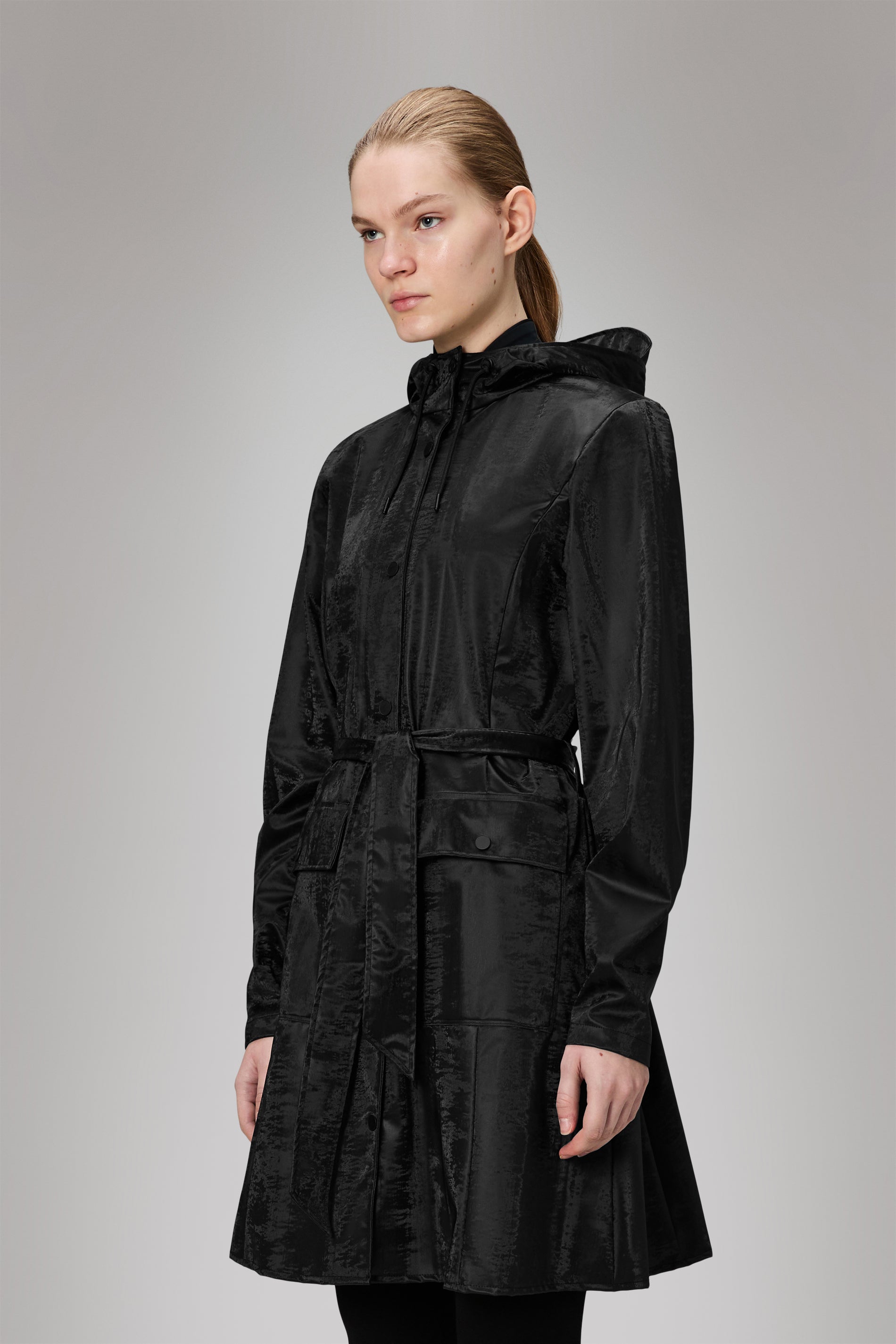 Rains Curve Long Jacket
Coal Jacket