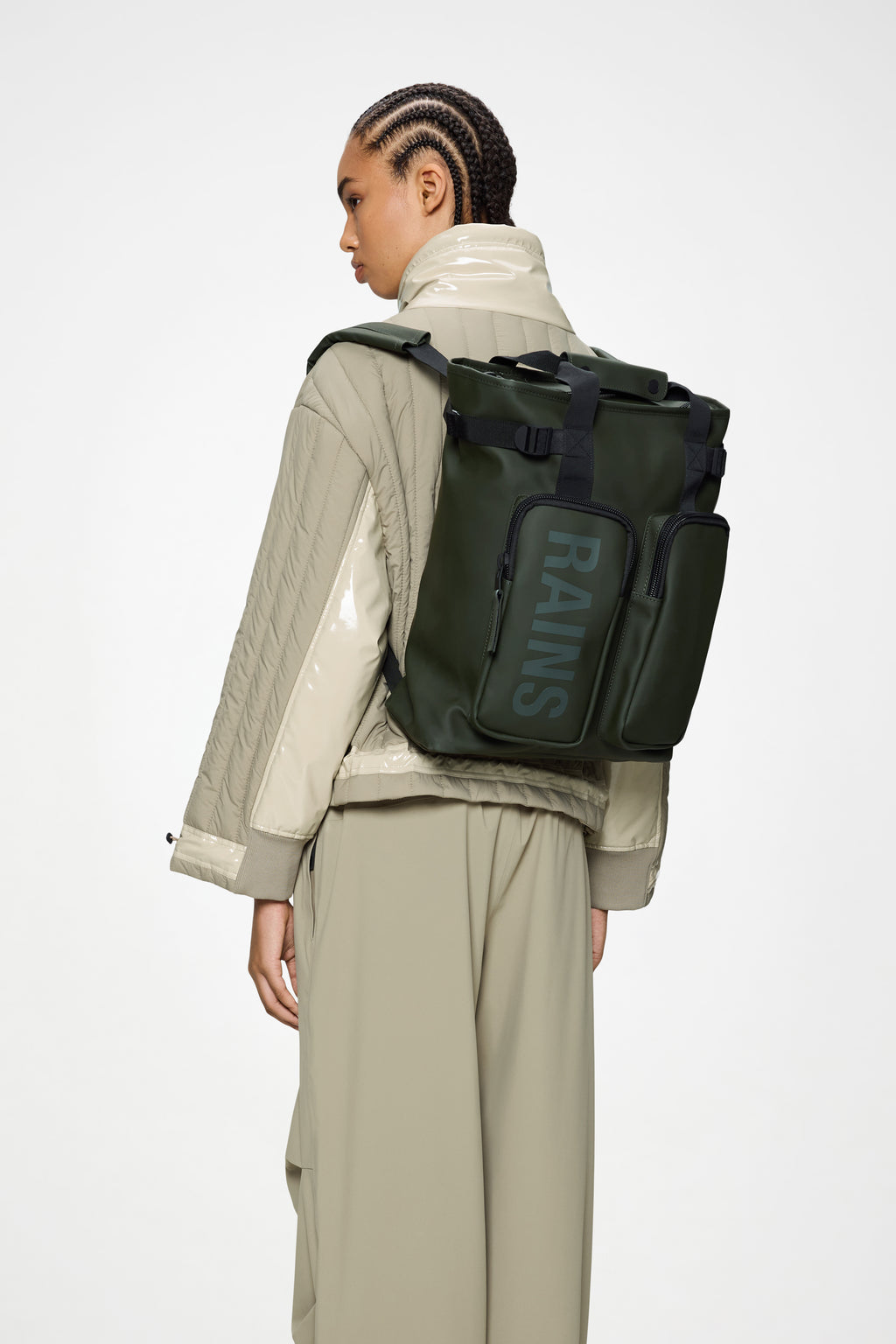 rains cement backpack Rains® Texel Tote Backpack in Black for $180