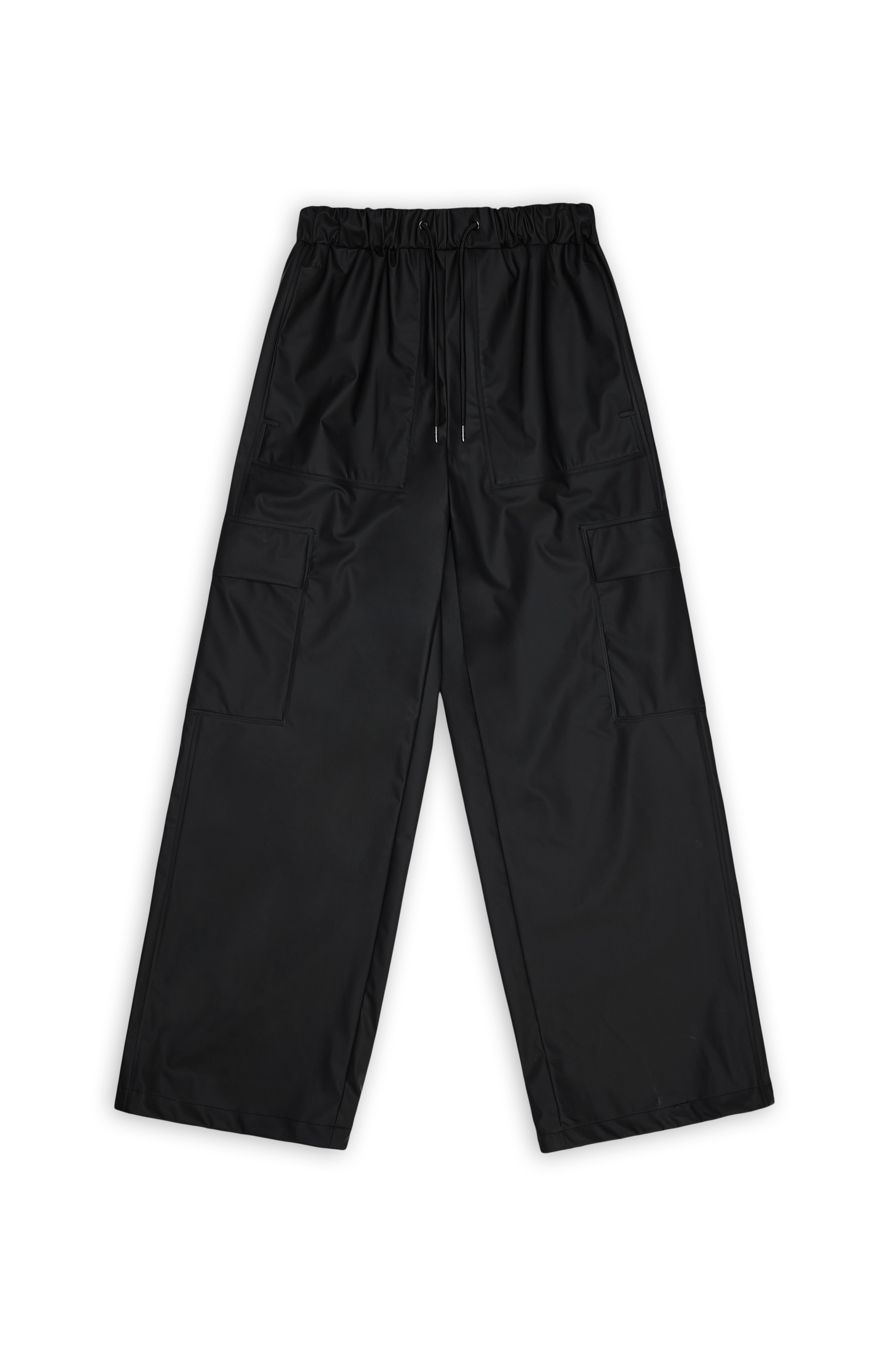 RAINS Cargo Rain Pants Wide Black Pants