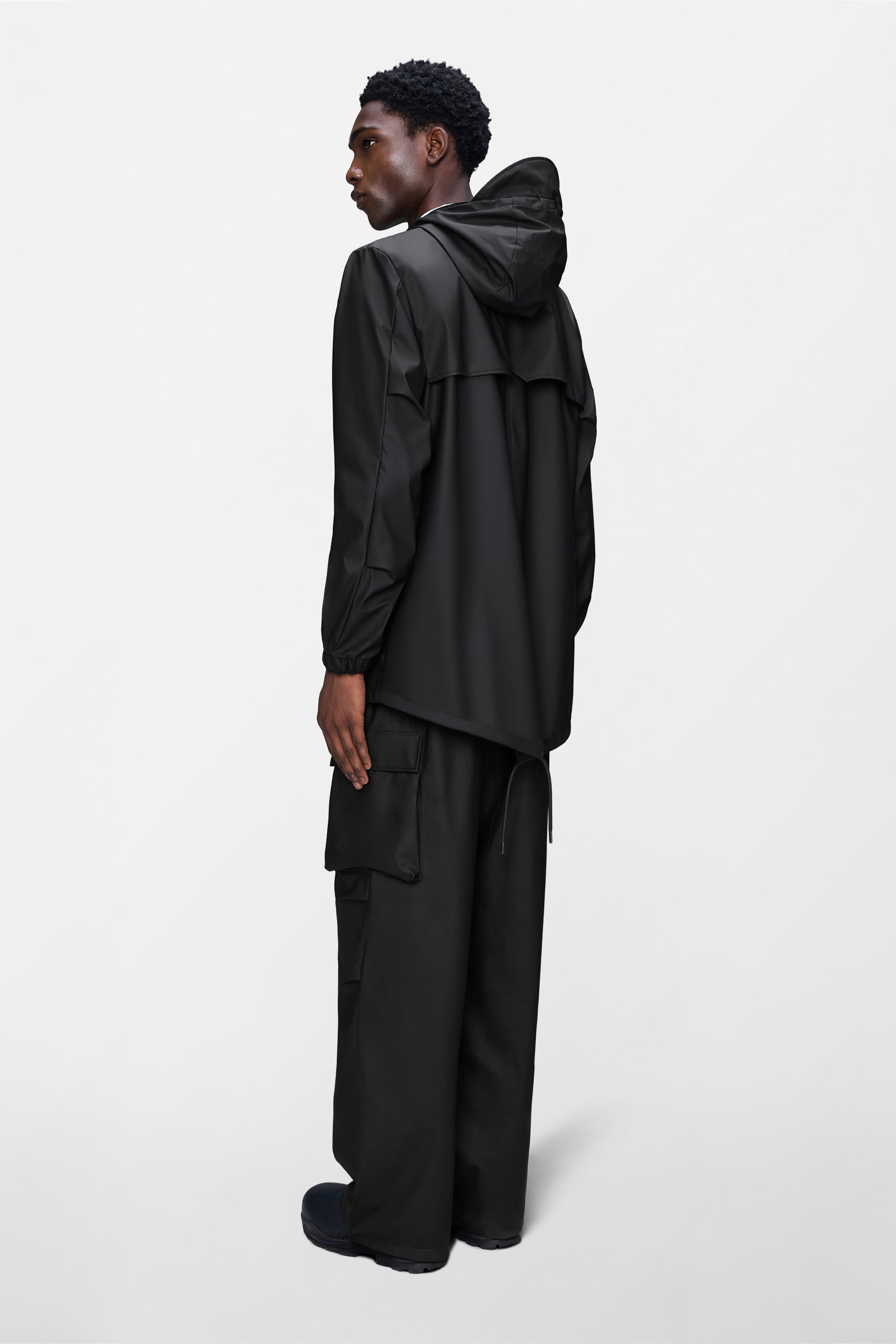 RAINS Fishtail Jacket Black Jacket