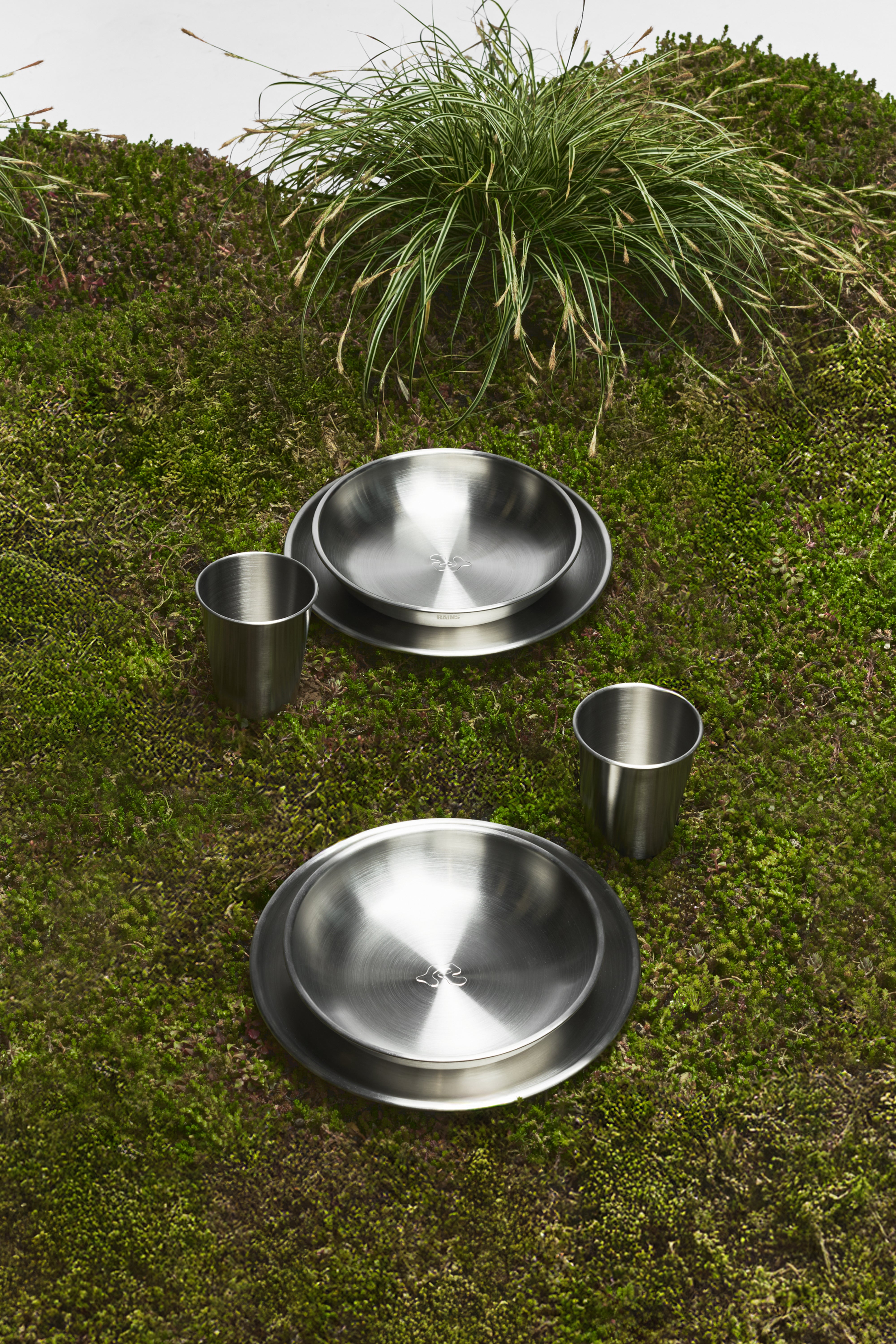 RAINS Stainless Steel 2-Pack Cups 300ml Steel Coffee Mugs