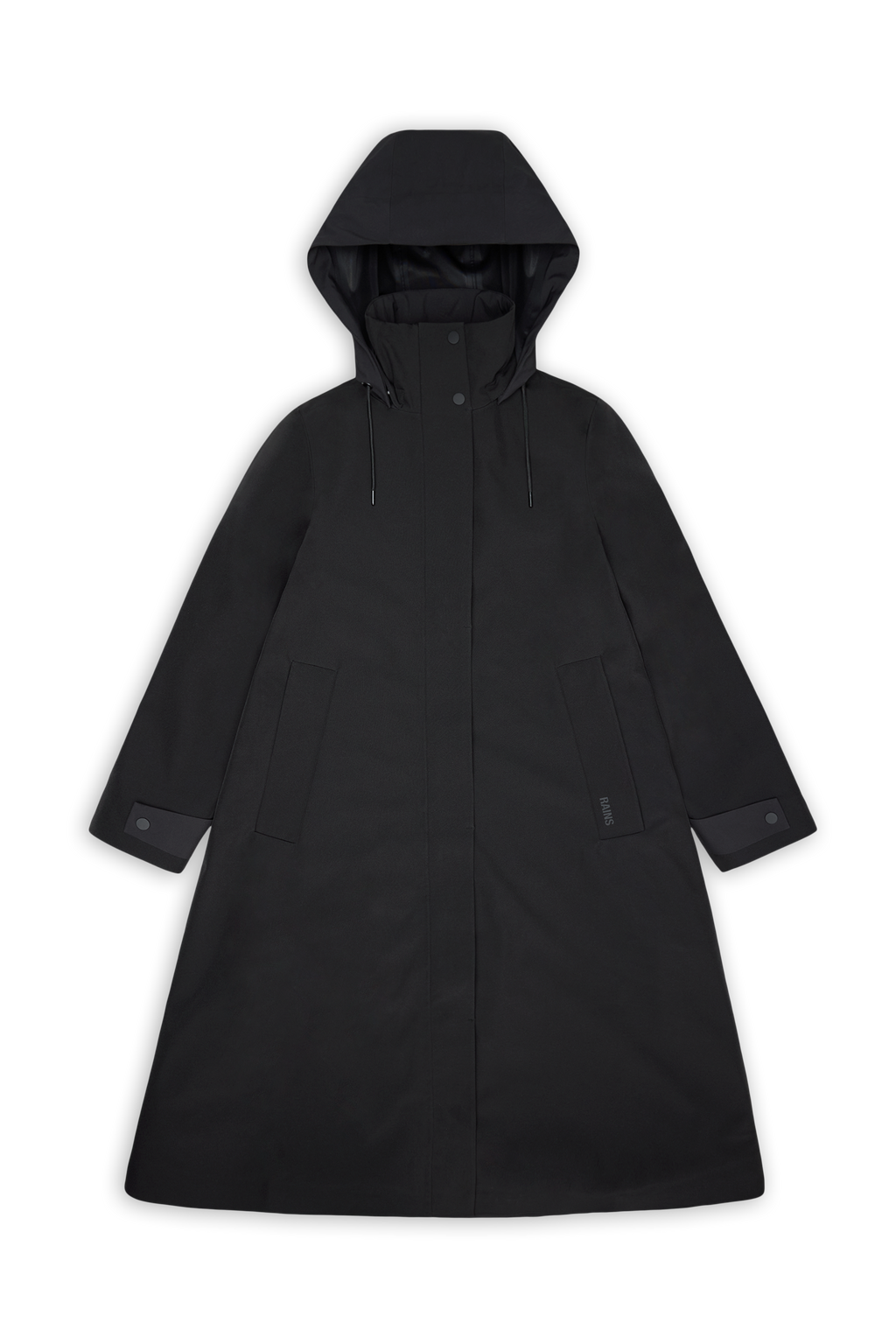 Rains® Suva Softshell A-Line W Jacket in Dark Grey for $360 | Free