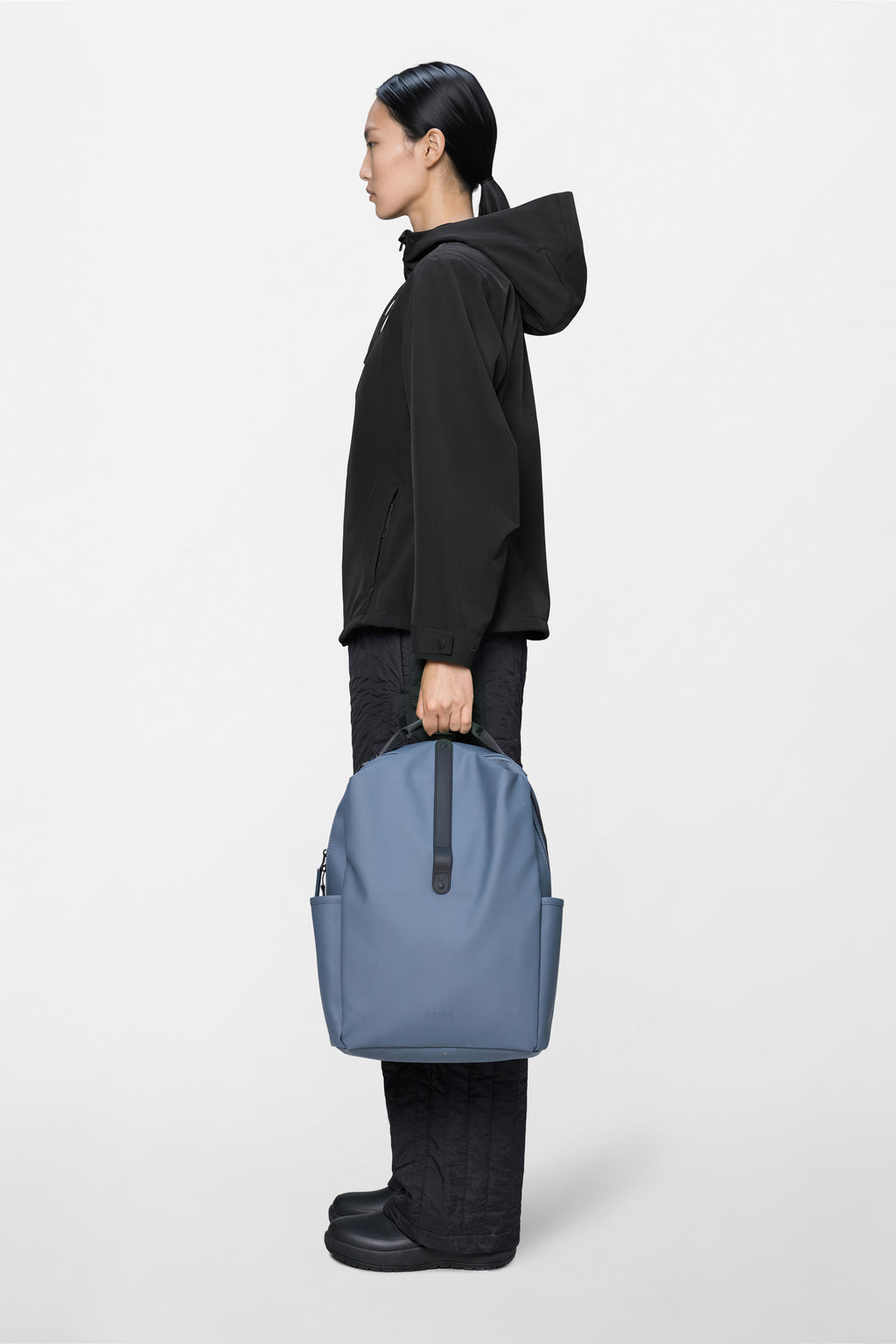 Rains® Clip Front Backpack in Dark Grey for $160
