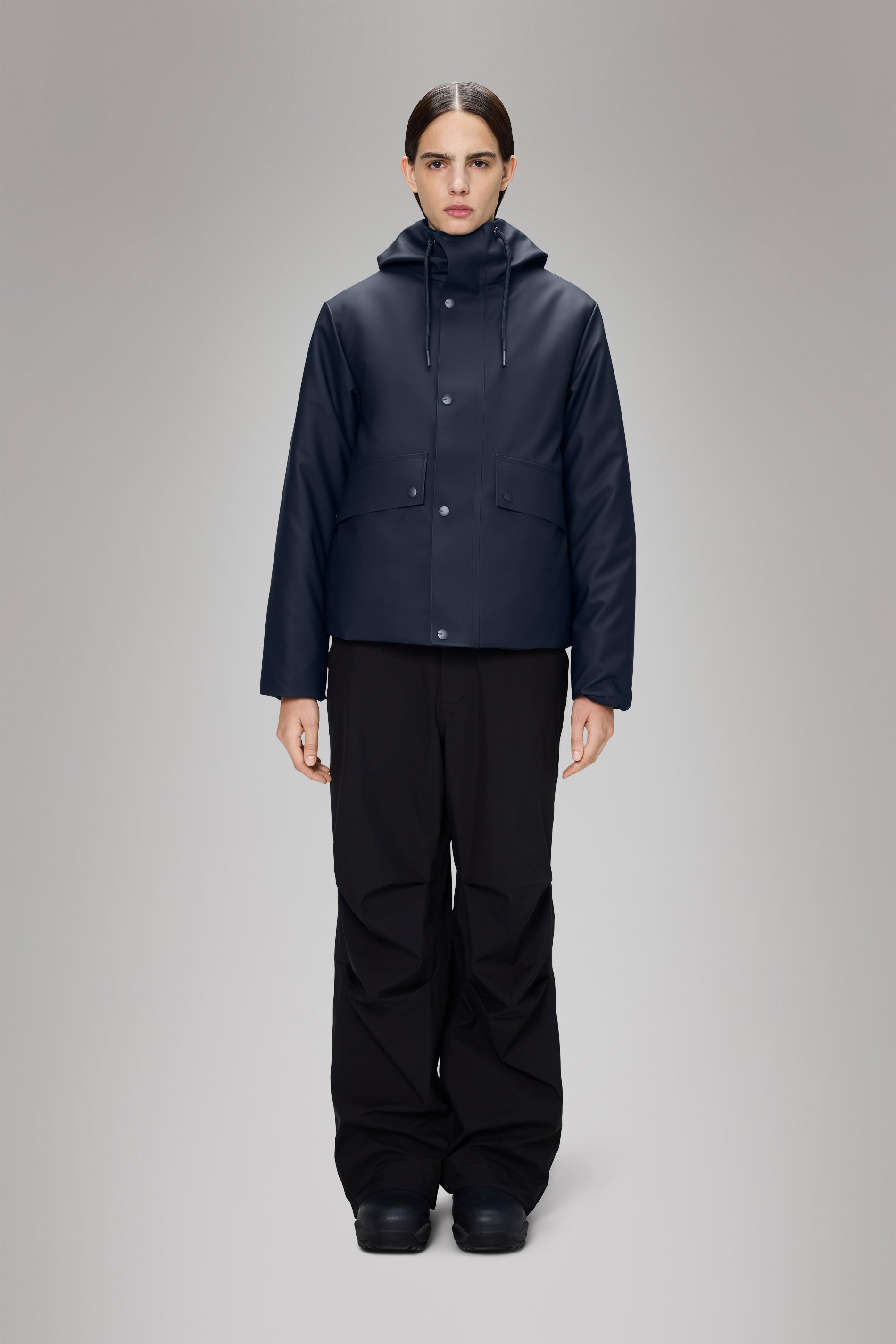RAINS Nome Short W Parka Navy Jacket