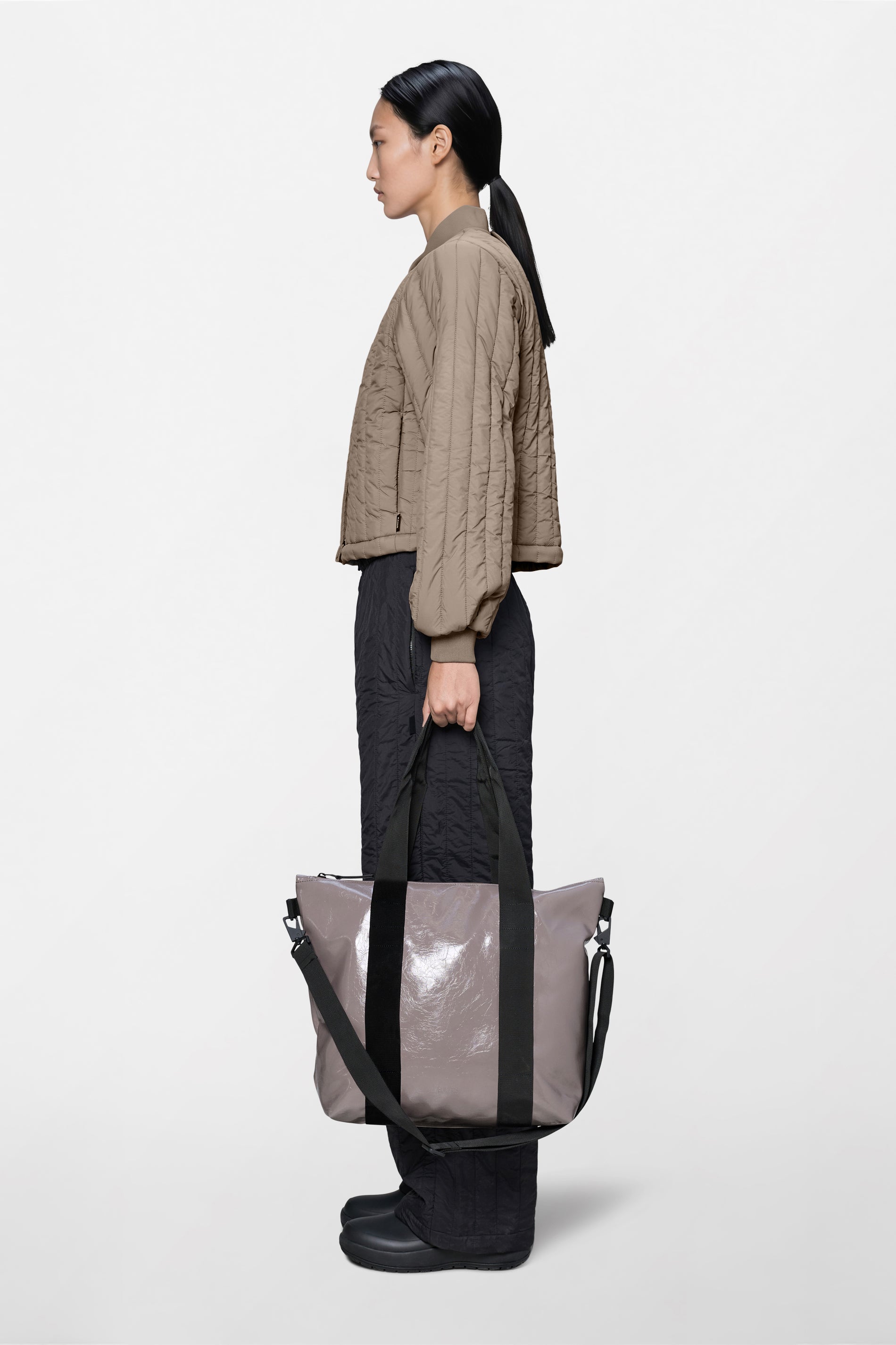 RAINS Tote Bag Mini Cinder Glaze 18.50L H36 x D13 x W46 cm Tote