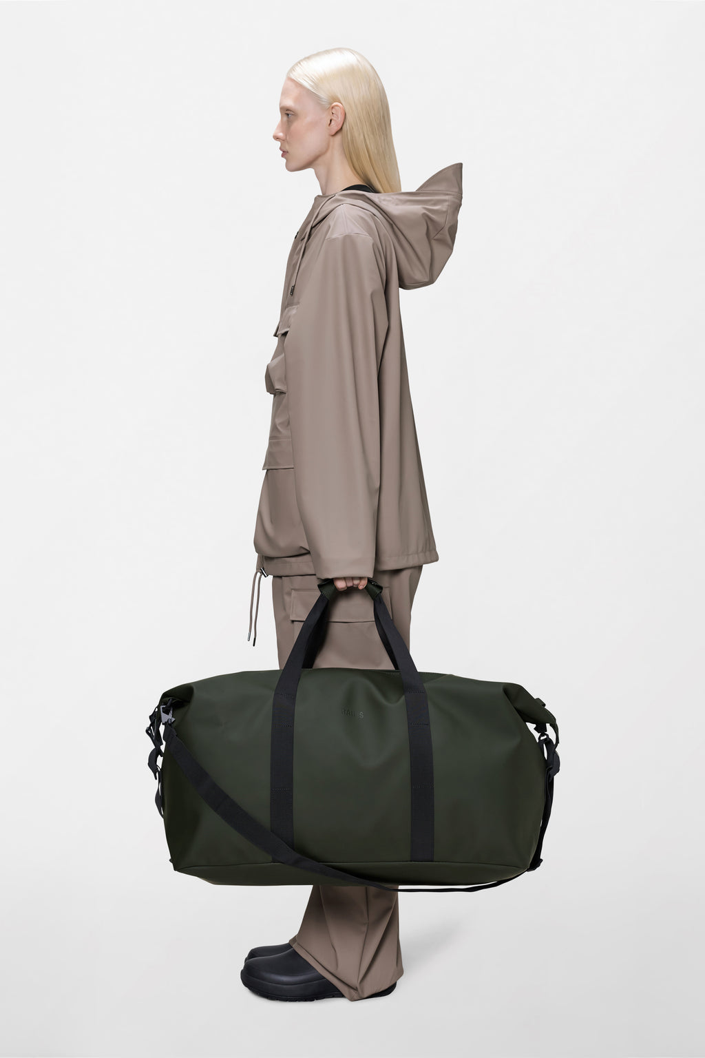 amazon rains weekend bag Rains® Hilo Weekend Bag Large in Black for $165