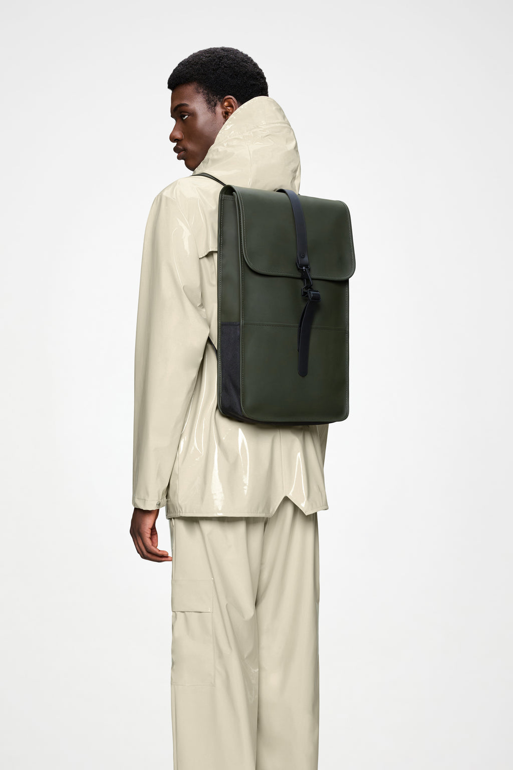 rains mens backpack Rains® Backpack in Black for $140