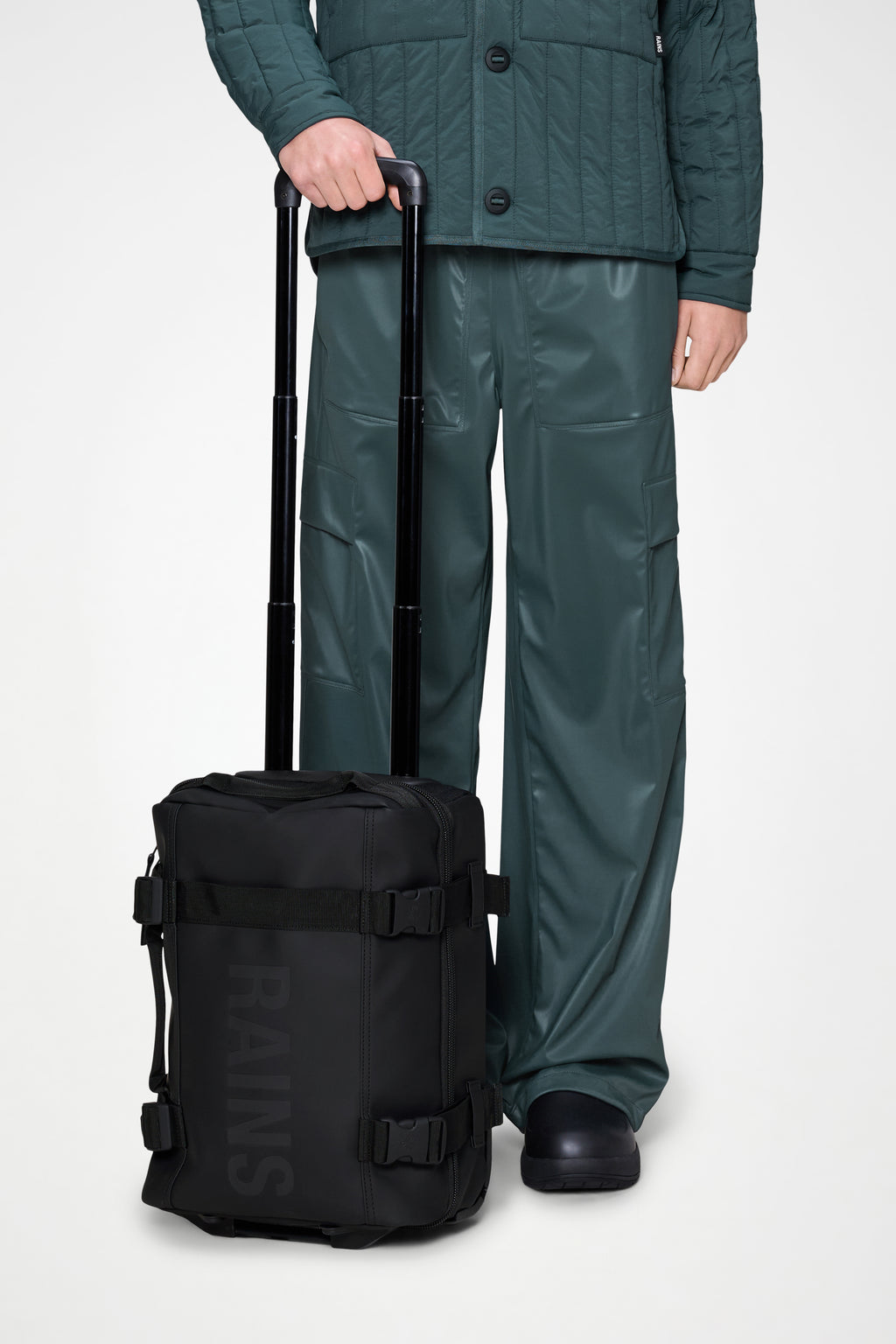 Rains® Texel Cabin Bag Mini in Black for $250