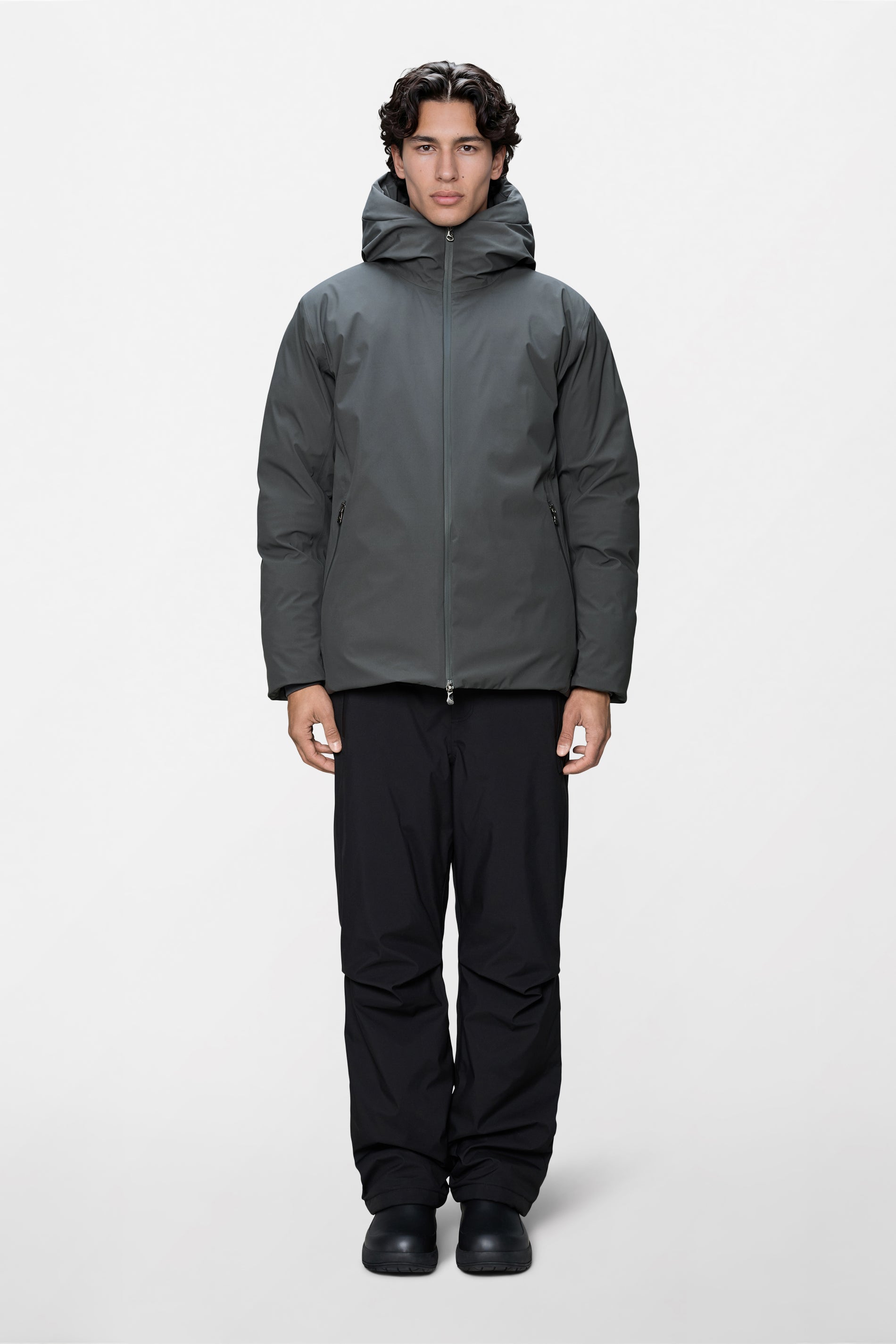 RAINS Sarna Puffer Jacket Dark Grey Jacket