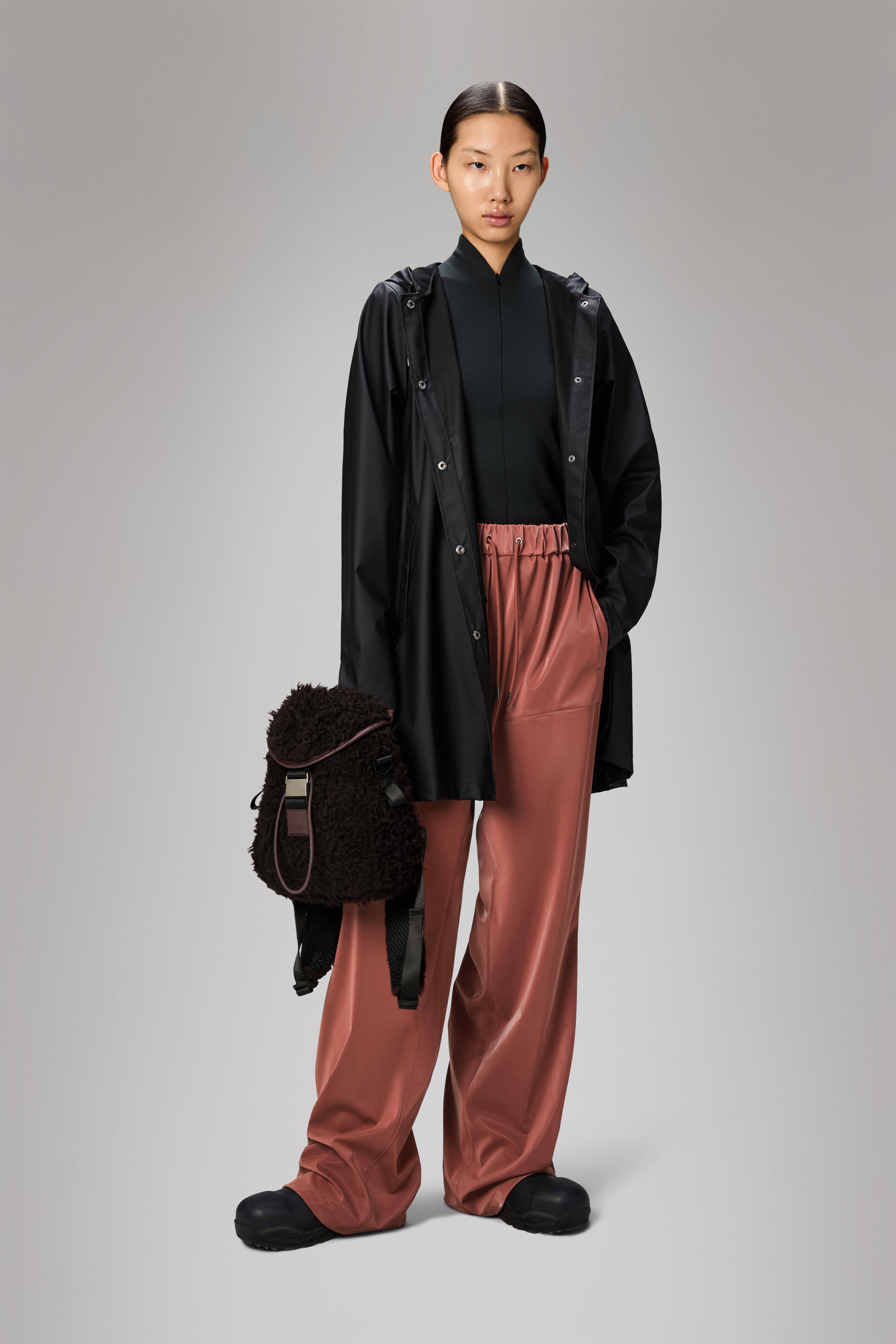 Rains A-Line W Jacket Black Jacket