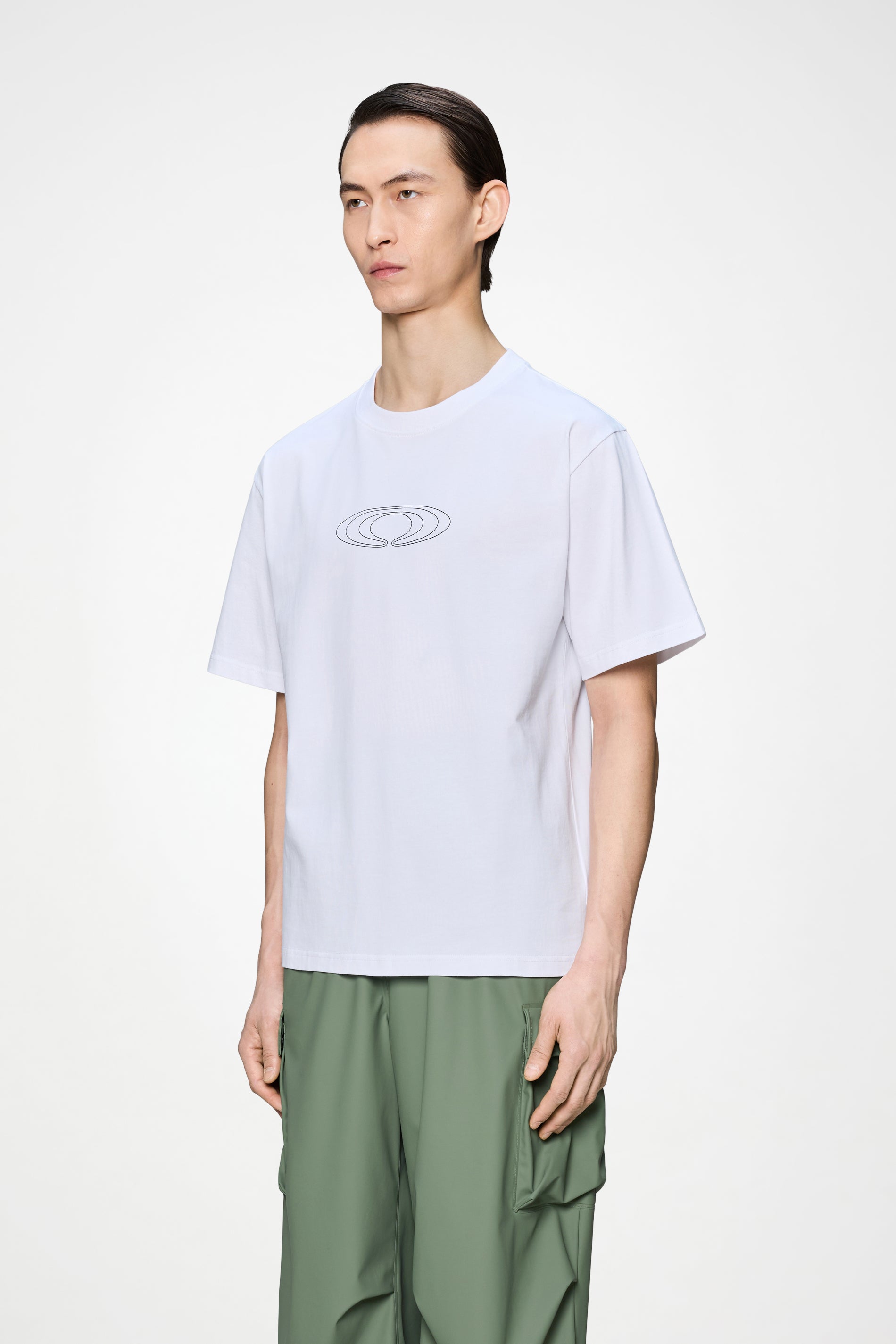 RAINS Classic T-shirt Splash White Short Sleeve