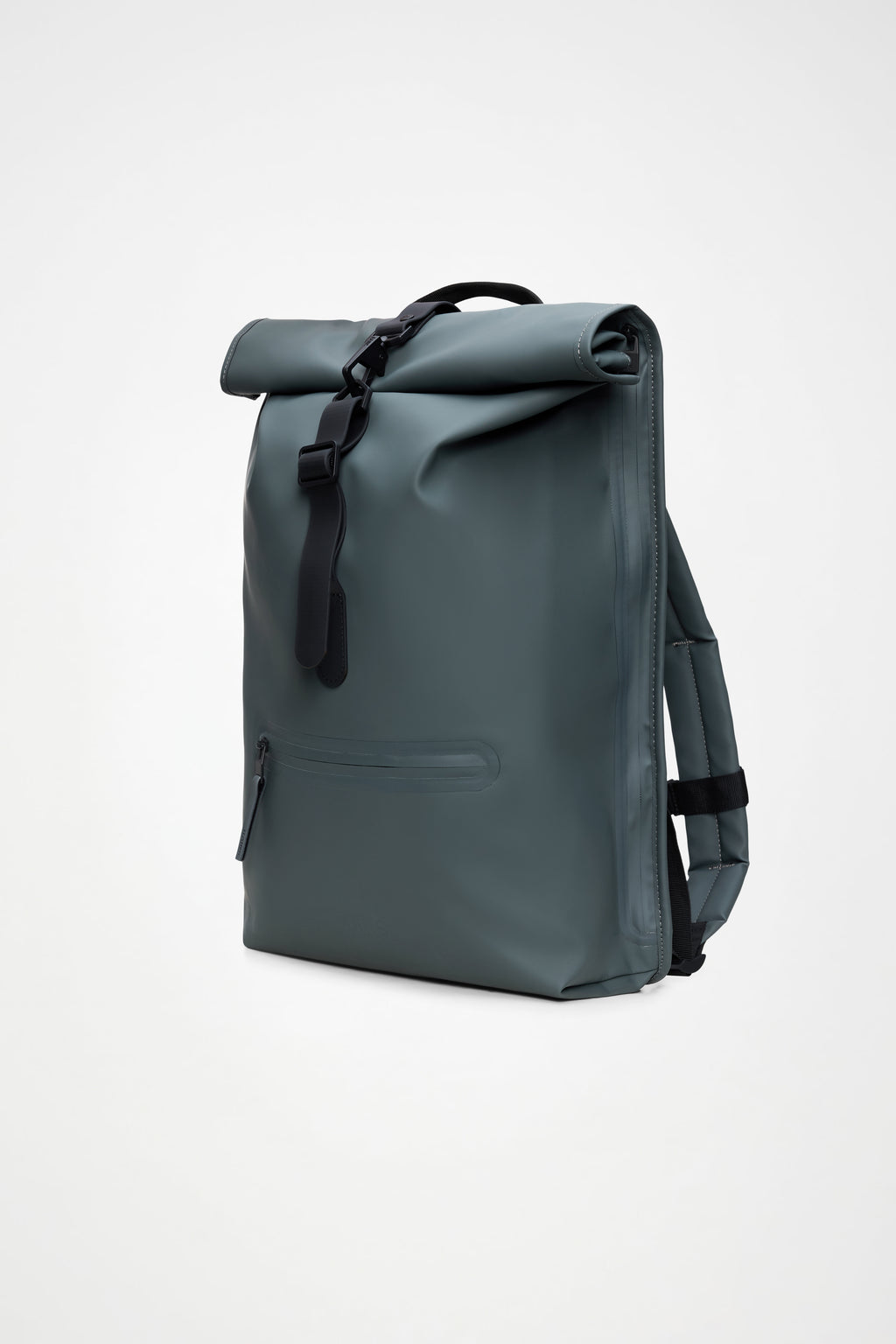 rains buckle rolltop backpack Rains® Rolltop Rucksack in Black for $150