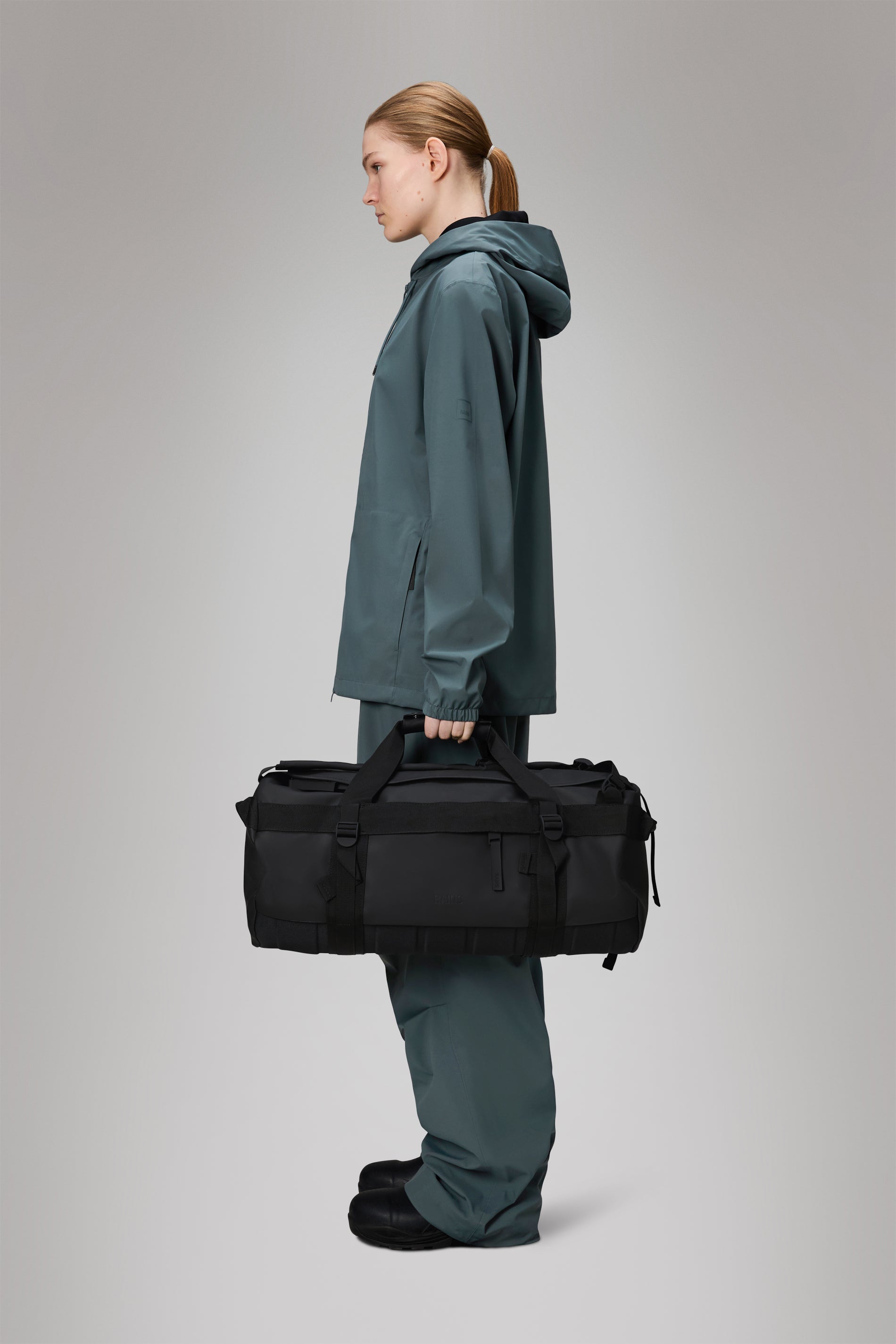 Rains® Texel Duffel Bag Small in Green for $175 | Free Shipping Rains® Texel Duffel Bag Small in Green for $175 | Free Shipping