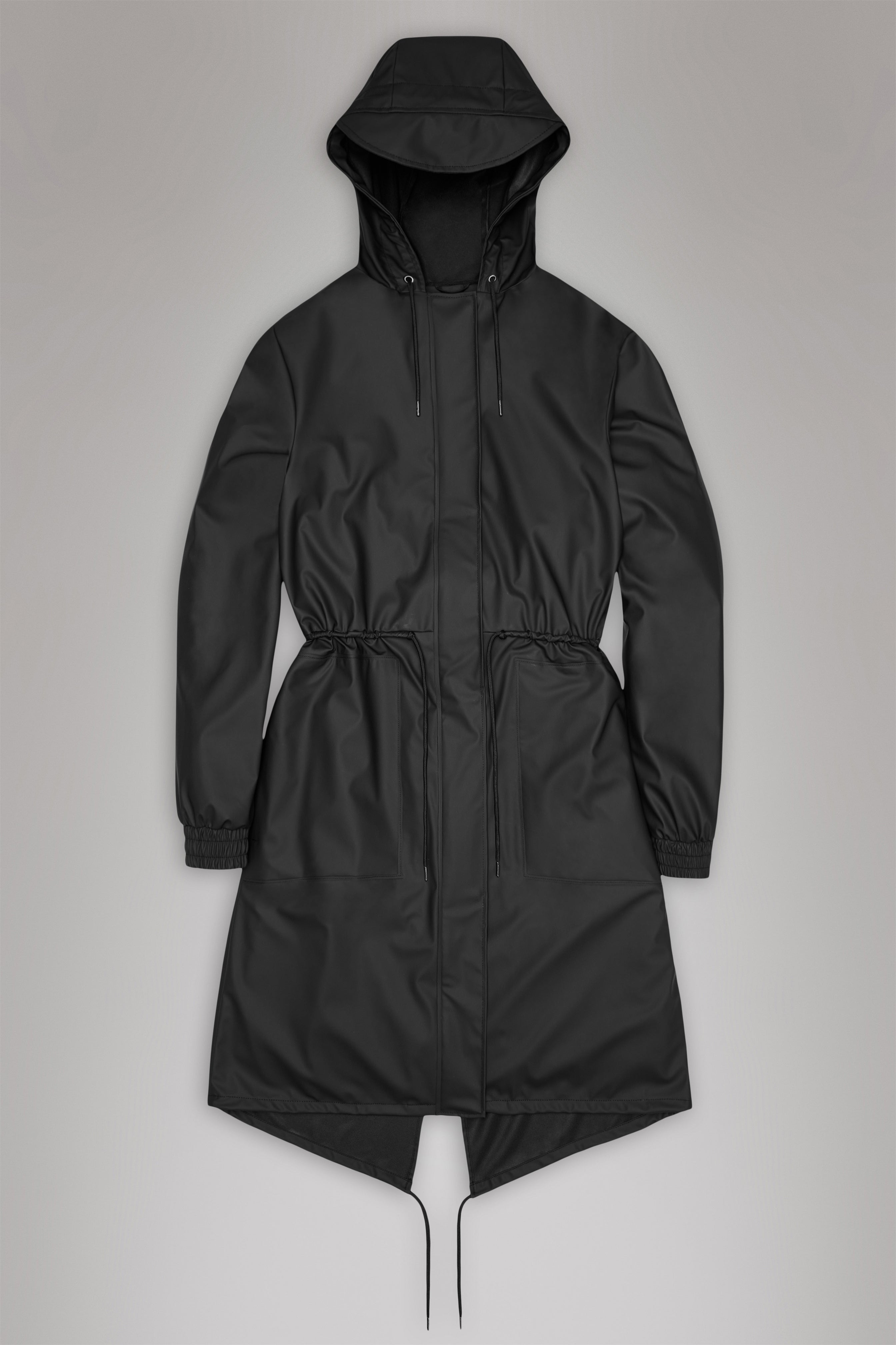 Rains String W Parka Black Jacket