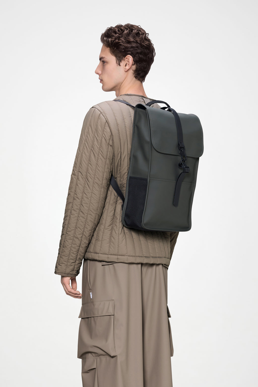 rains slate backpack Rains Rolltop Rucksack in Dark Grey for $150 indicating that it is waterproof against light rain with a water column pressure of Rains 12800 mini waterproof backpack