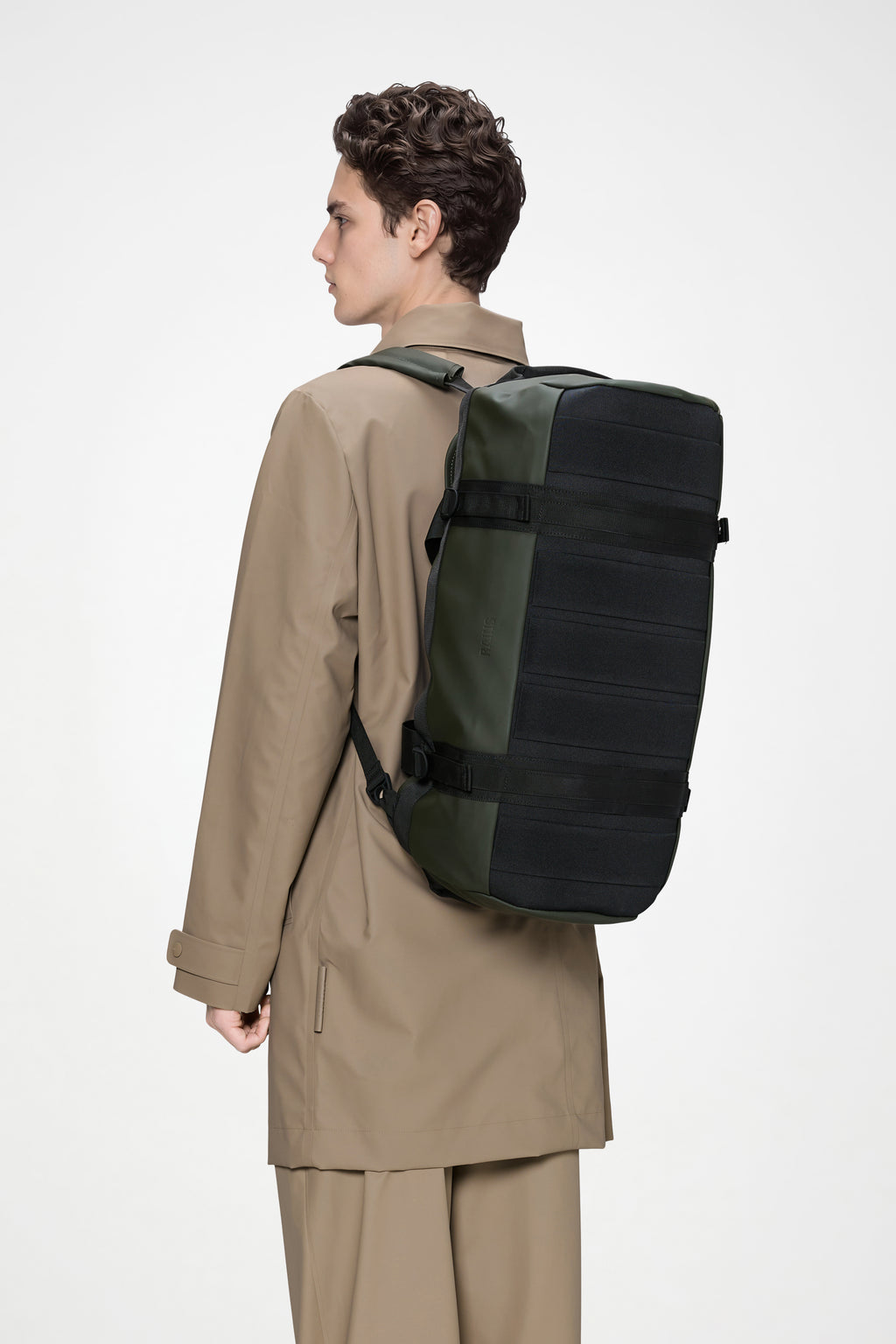rains versatile duffel backpack Rains® Texel Bag Small in Black for $175 Disney by Loungefly Unisex Baby Yoda mini backpack a reinforced base to Color:Mid Grey Dark Heather / Mid Grey