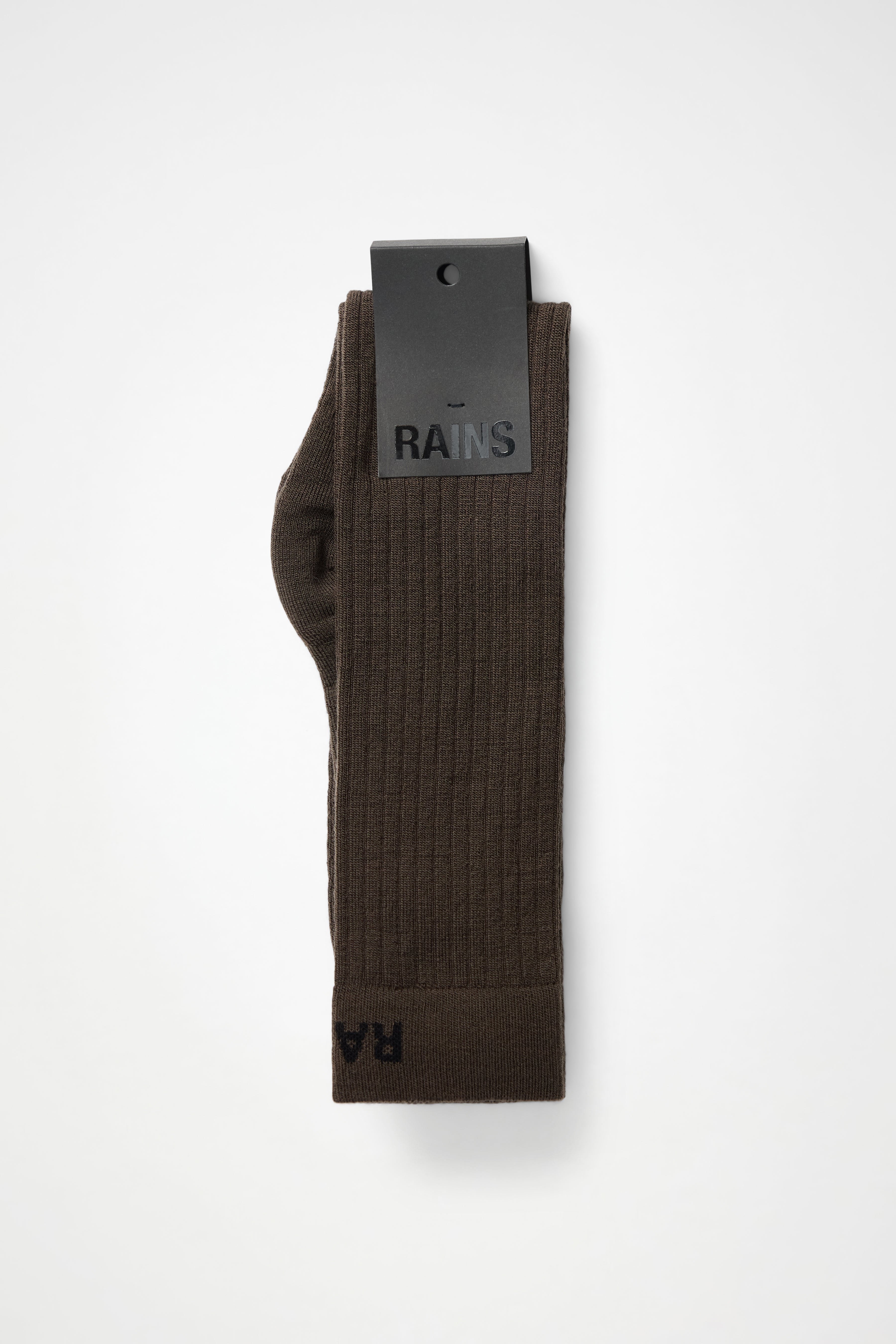 RAINS Logo Knee High Socks Bark Socks
