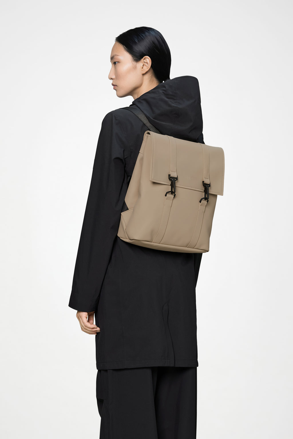rains backpack beige Rains® MSN Bag Mini in Beige for $110
