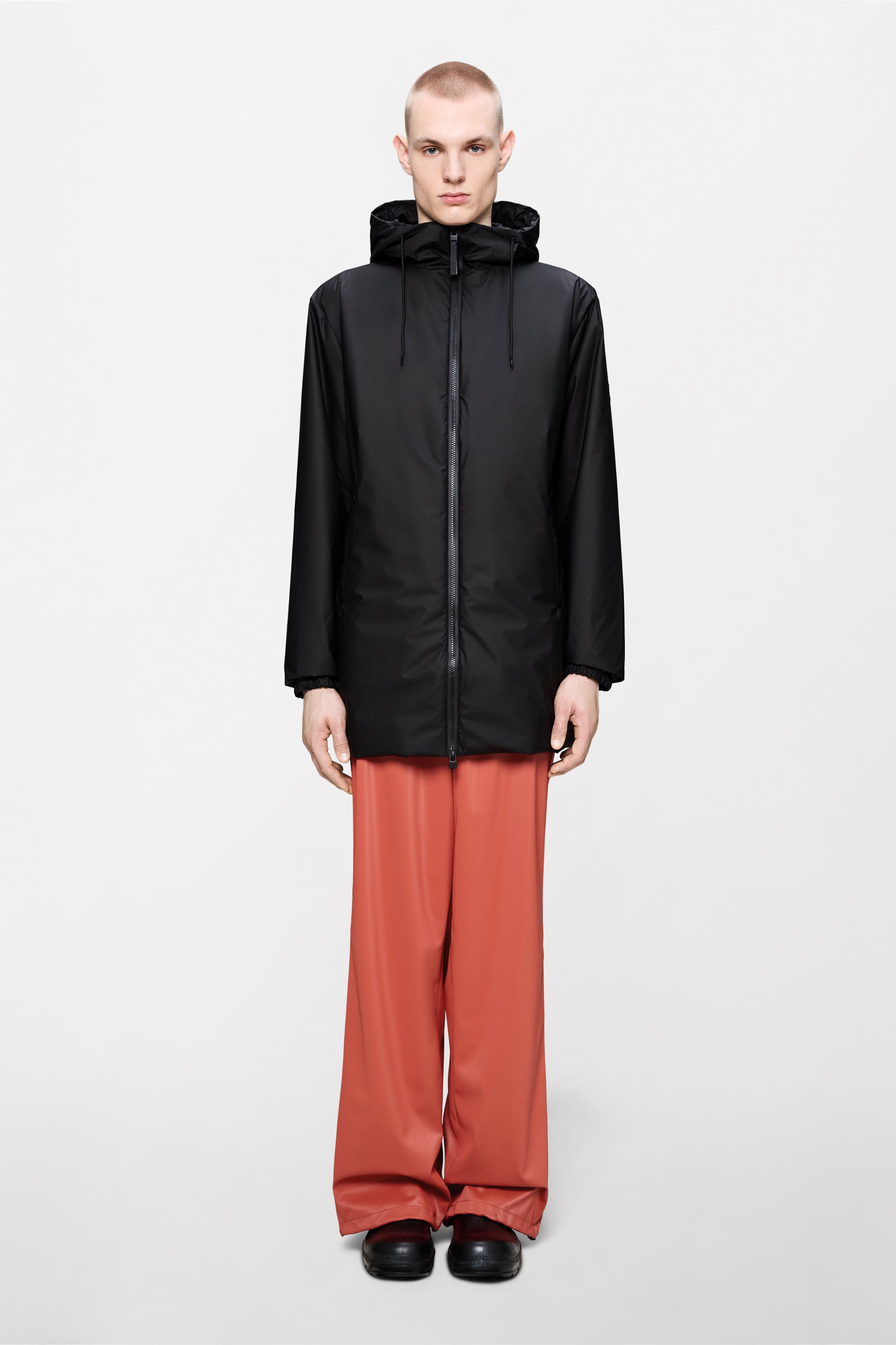 RAINS Lohja Long Insulated Jacket Black Jacket