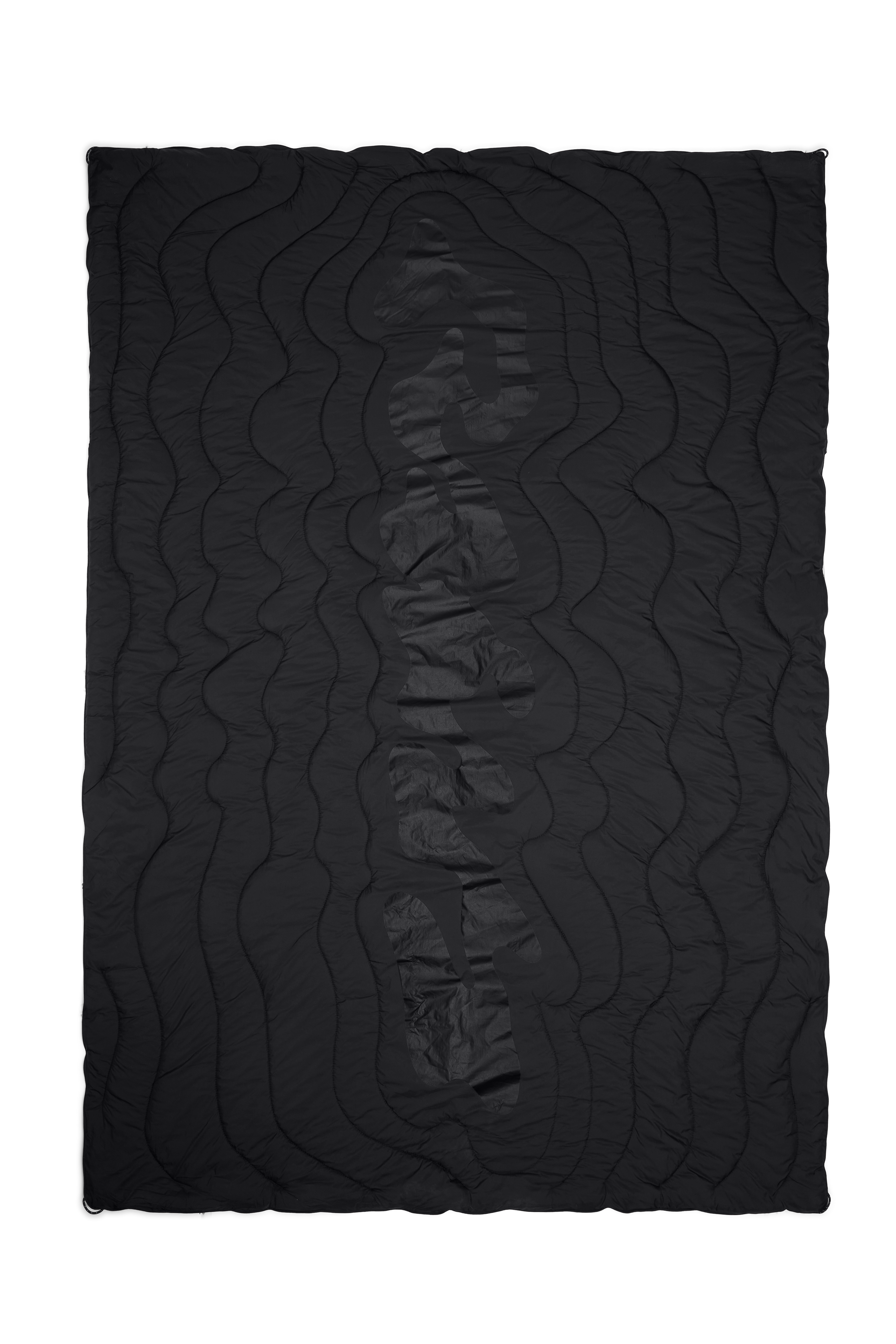 RAINS Puffer Blanket Black Picnic Blanket