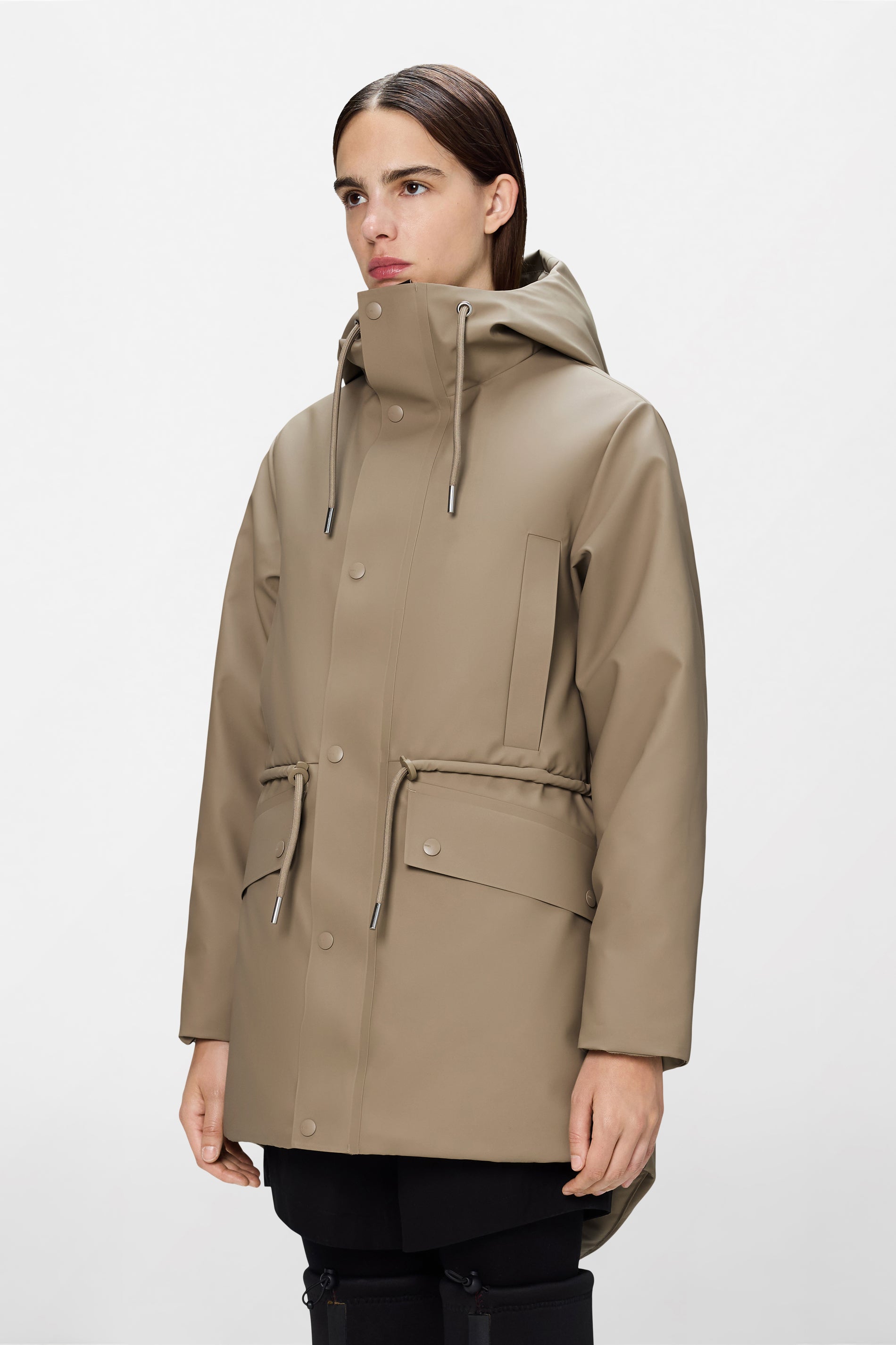 RAINS Nome String W Parka Beige Jacket