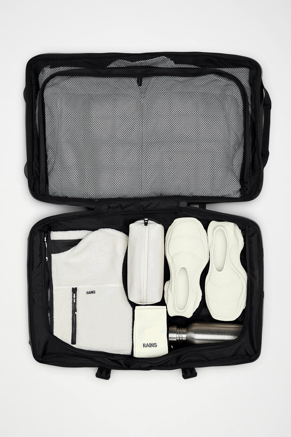 Rains® Texel Check-in Bag in Black for $360