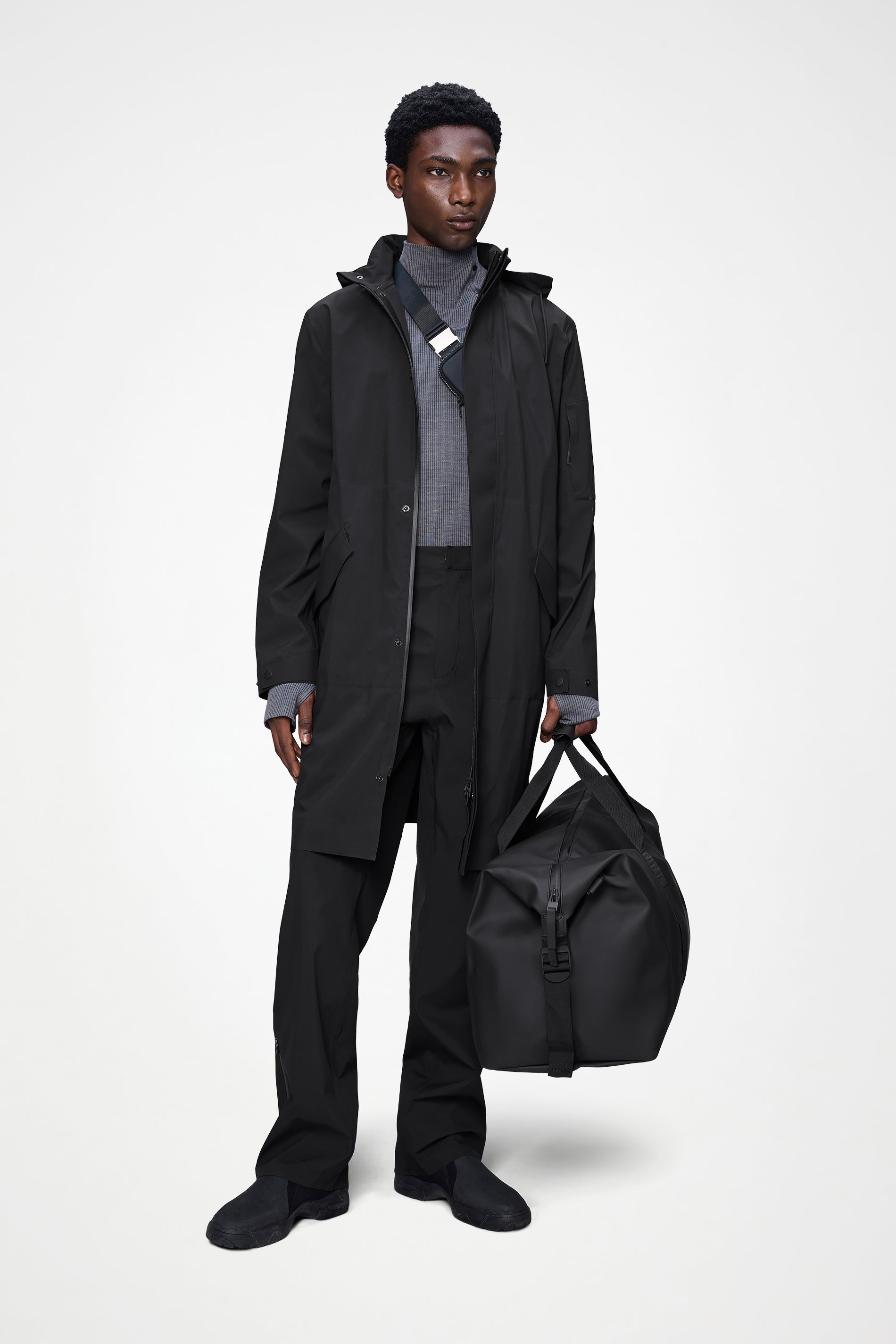 RAINS Suva Hardshell Coat Black Jacket