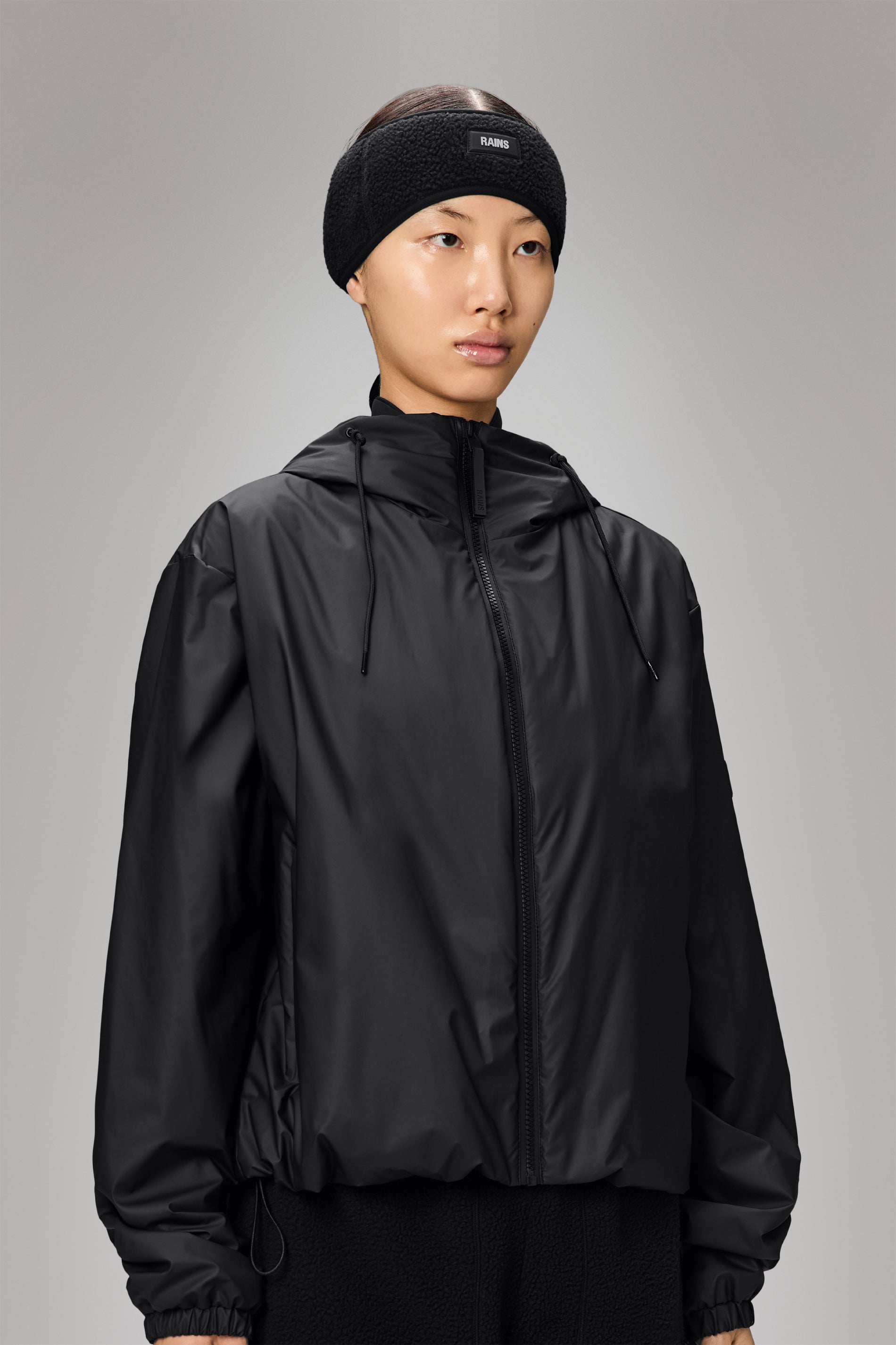 RAINS Fleece Headband Black Headwear