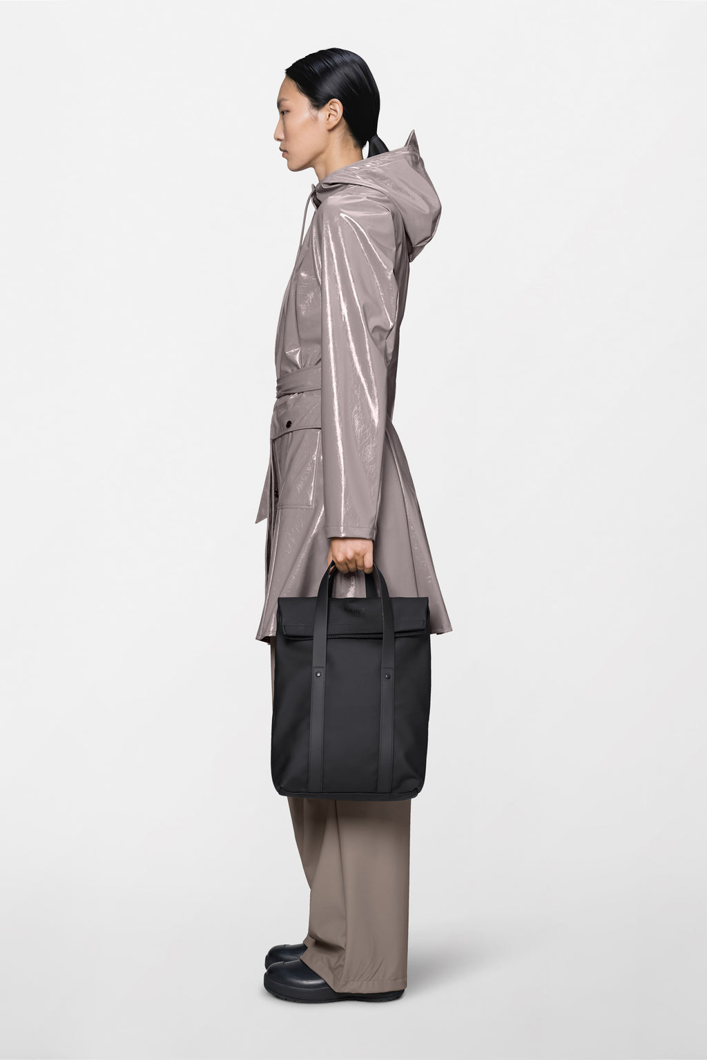 Rains® 2 Way Tote Backpack Mini in Black for $130