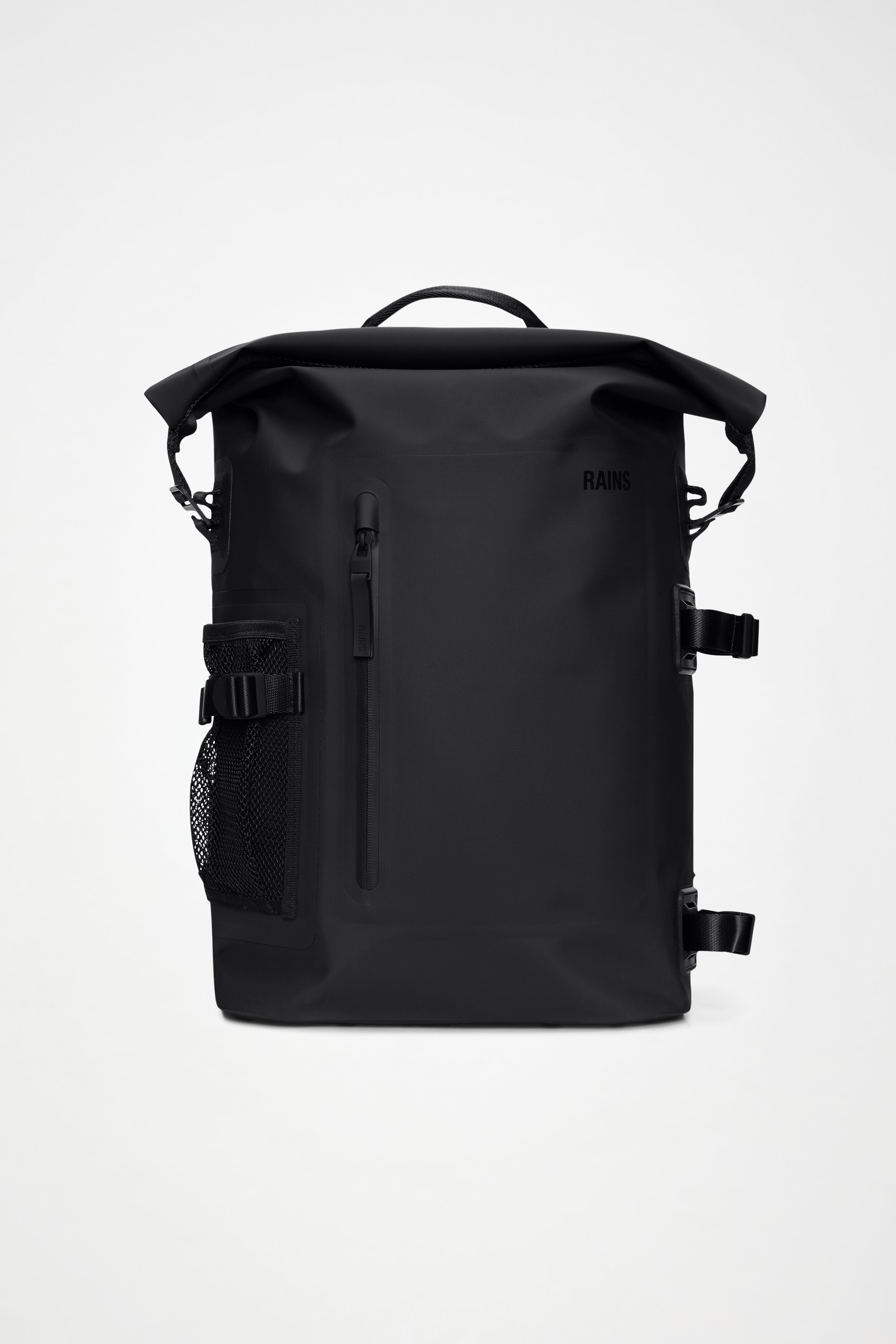RAINS Deepwater Rolltop Rucksack Large Black 31L H46 x D16 x W32 cm Backpack