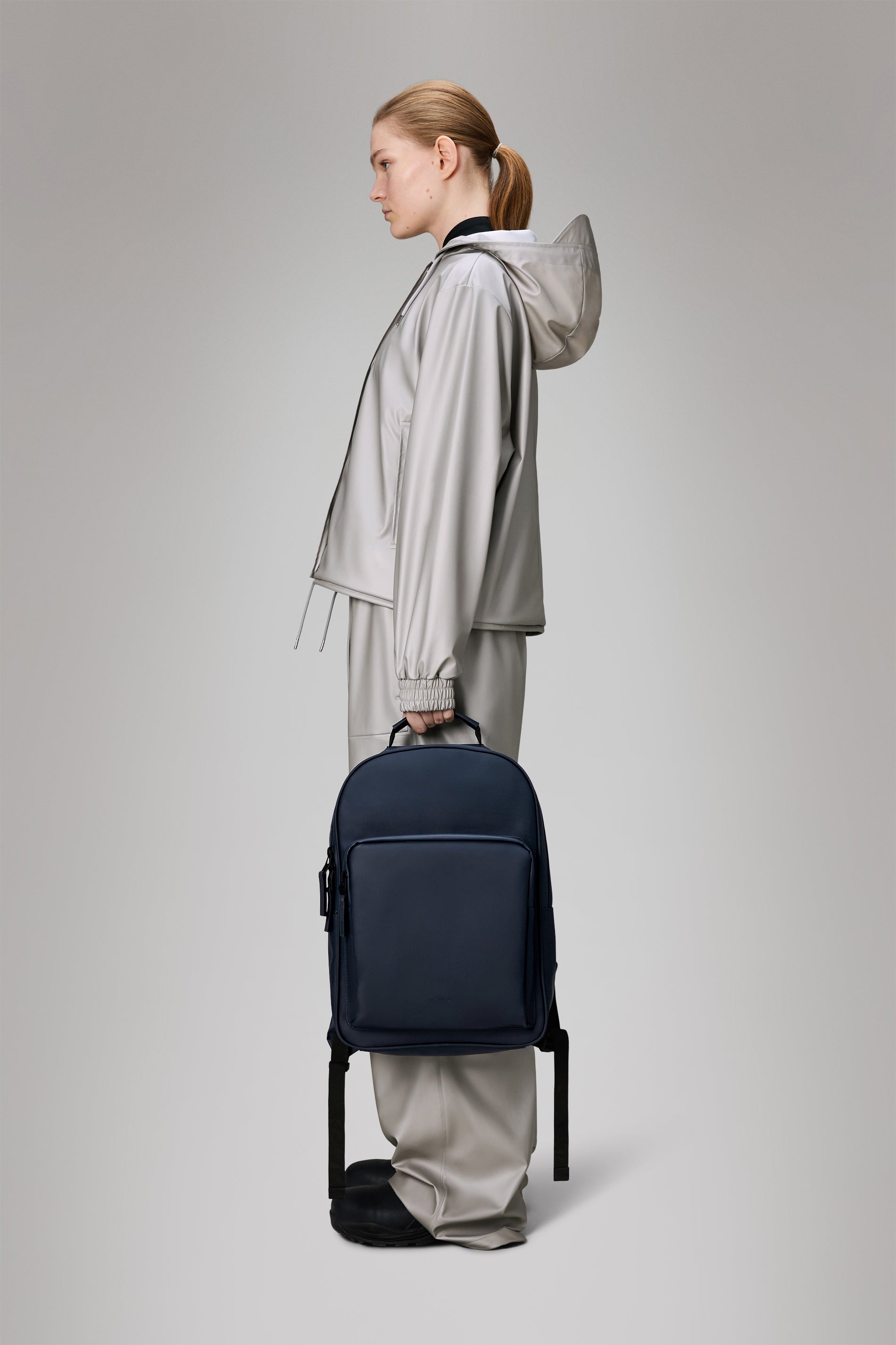 RAINS Book Daypack Large Navy 15L H45 x D12 x W30 cm Backpack