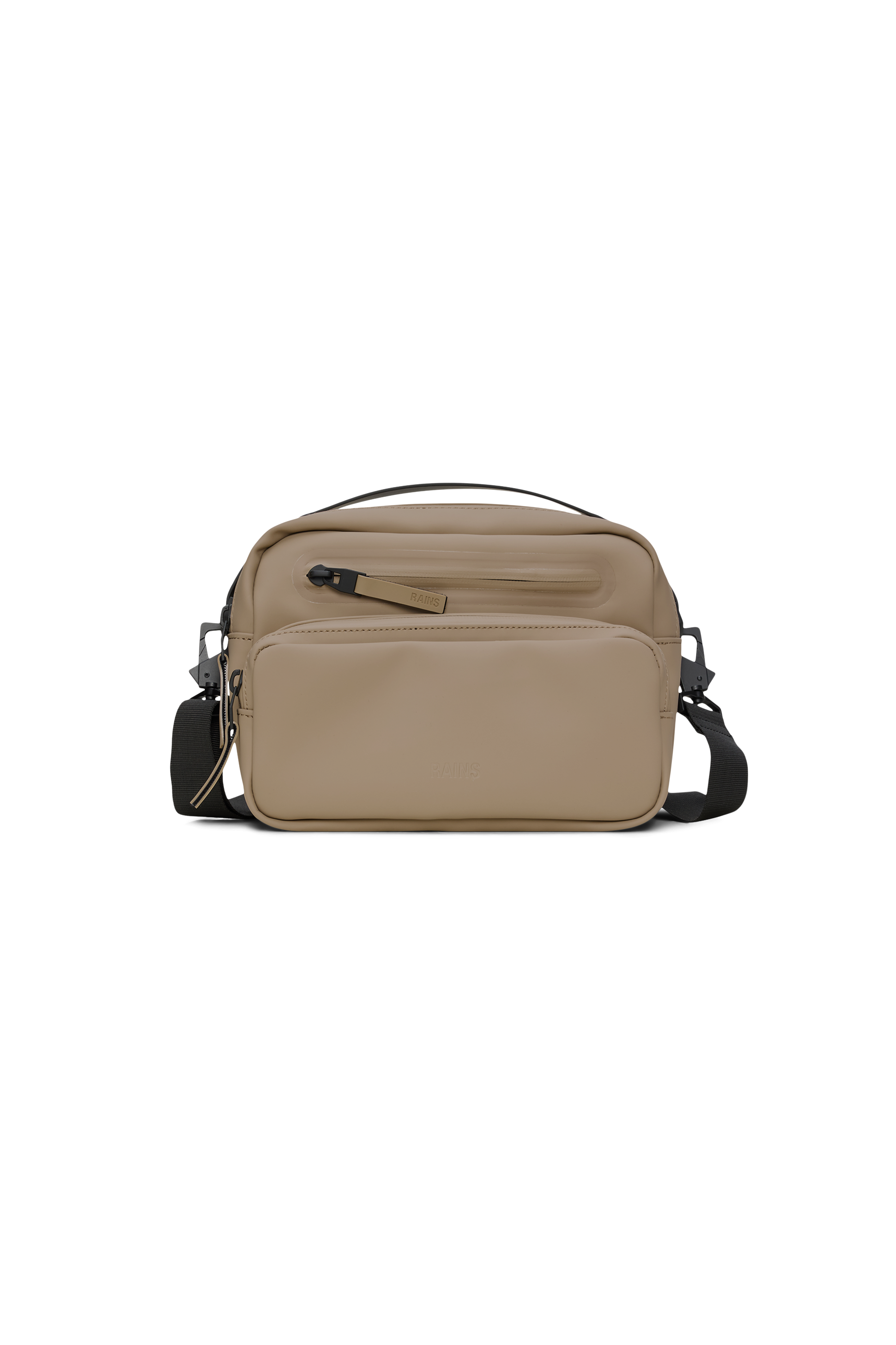 RAINS Cargo Box Bag Beige Crossbody