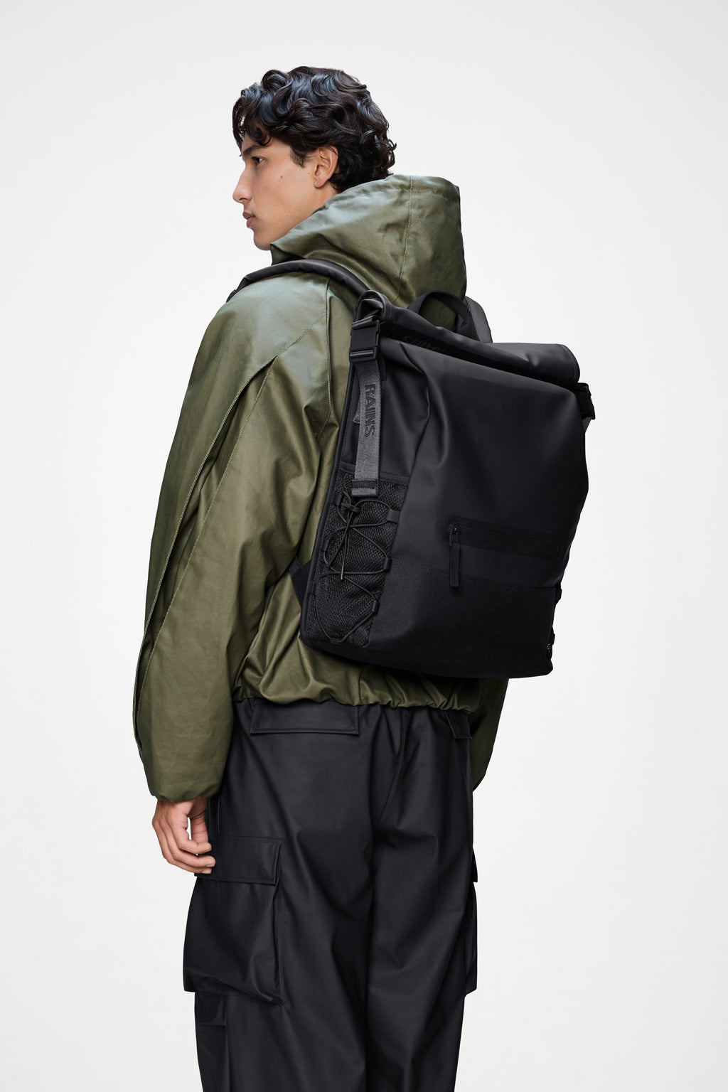 Rains® Trail Mountaineer Rolltop in Black for $185