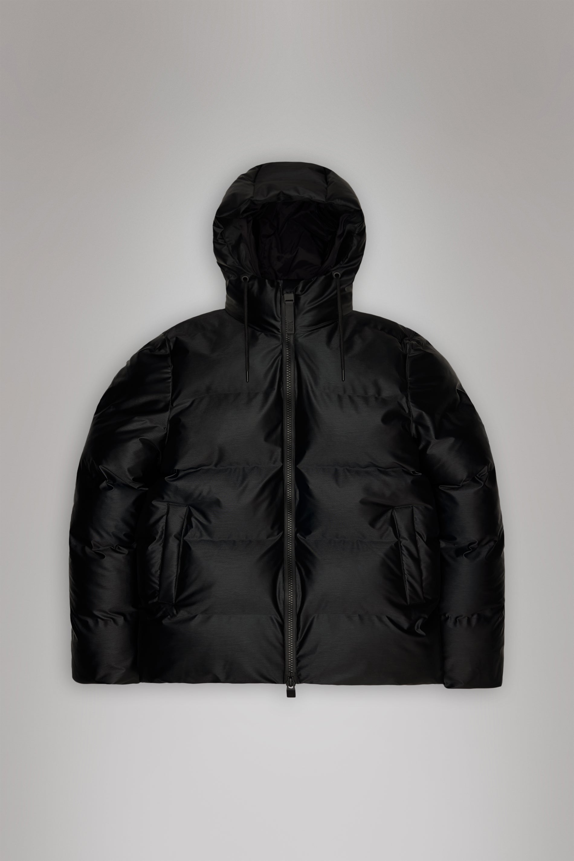 Rains Alta Puffer Jacket Black Grain Jacket