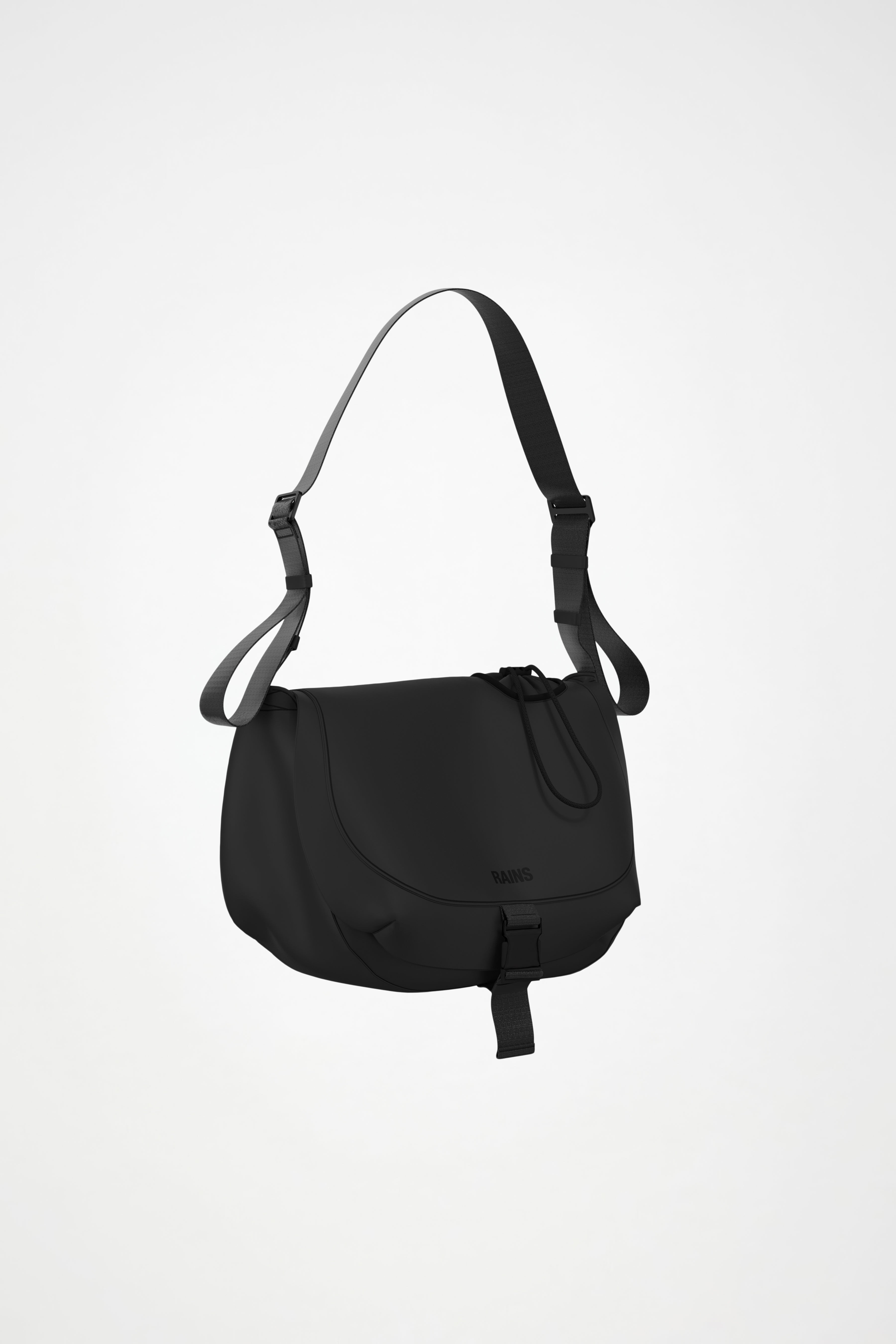 RAINS Bottle Messenger Bag Black 18L H32 x D22 x W37 cm Messenger