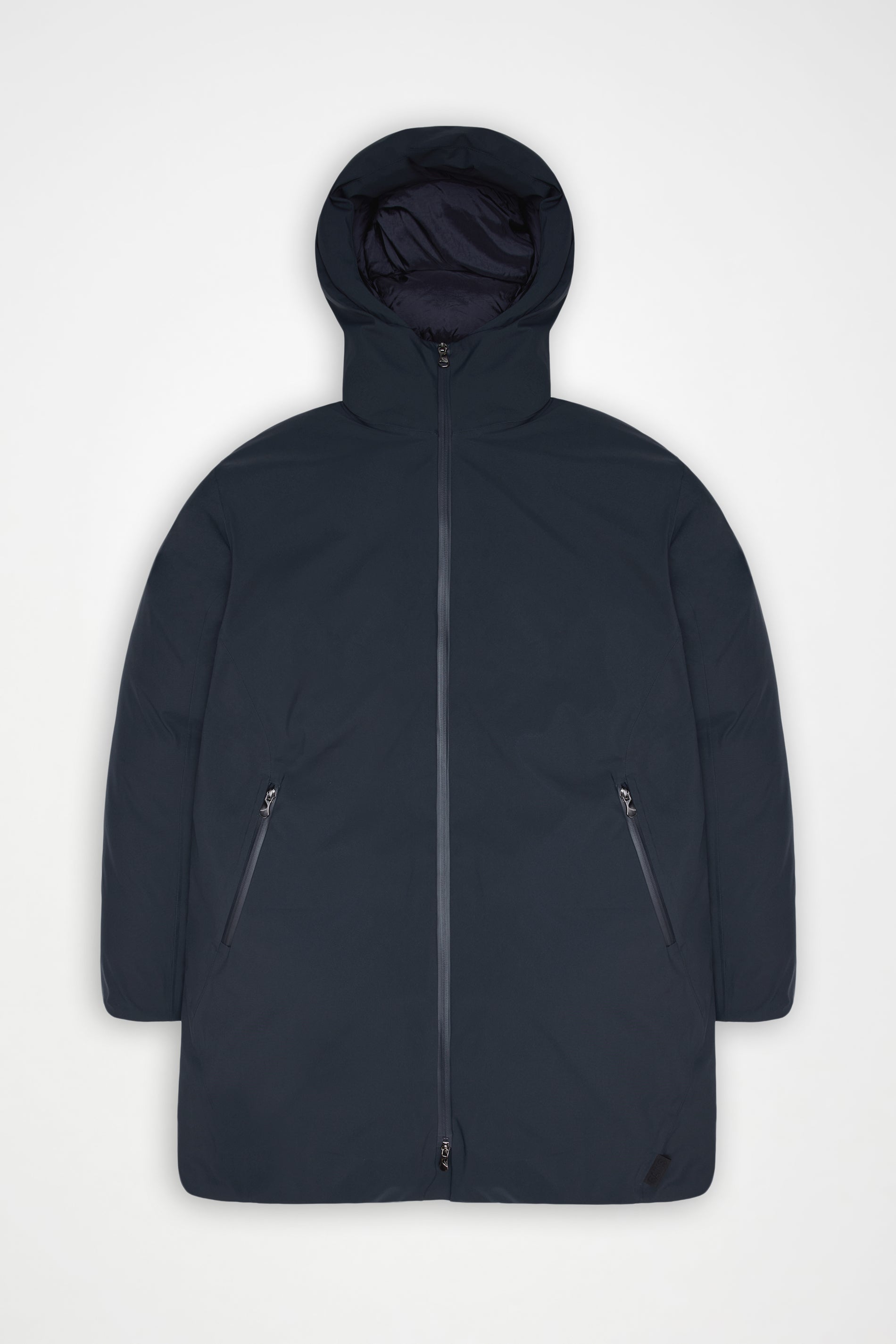 RAINS Sarna Long Puffer Jacket Navy Jacket