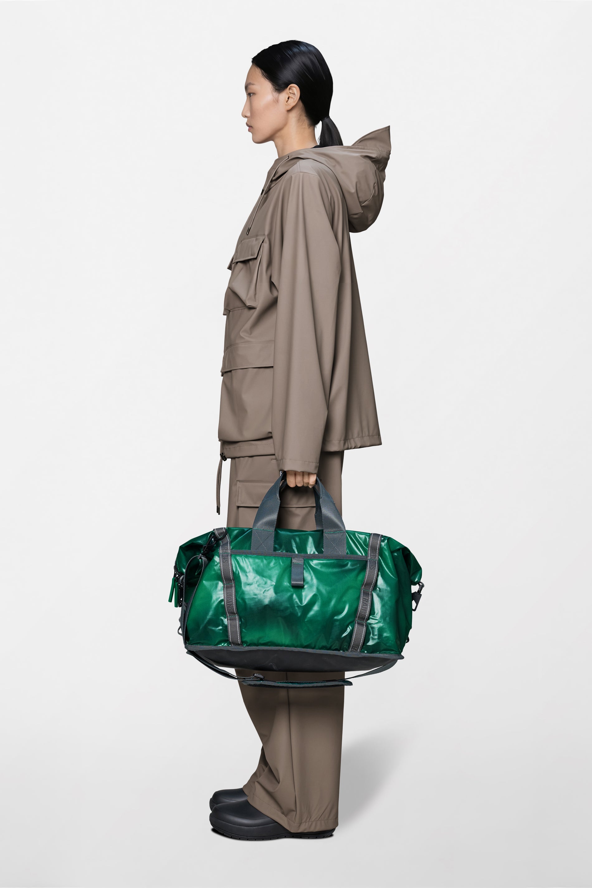 RAINS Sibu Weekend Bag Envy 53.50L H32 x D26 x W48 cm Weekender