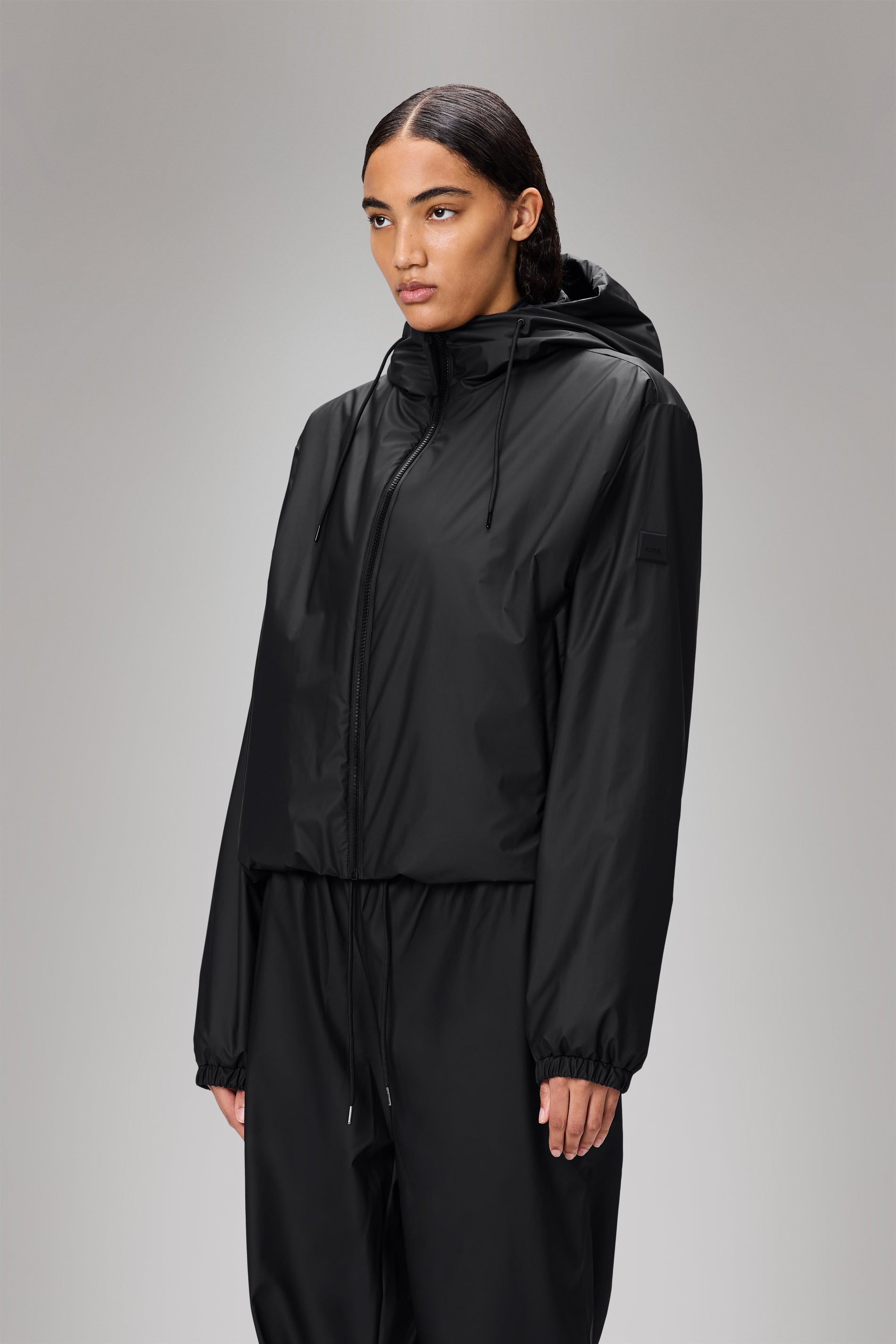 RAINS Lohja Short Insulated Jacket Black Jacket