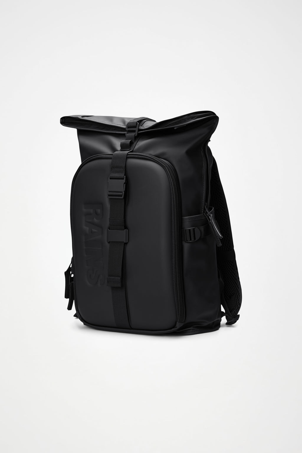 rains black utility backpack Trail Cargo - Waterproof Rolltop Laptop Daypack, 3.7 Gal this RAINS rucksack is the ideal companion Rains Rucksack Cargo Backpack -