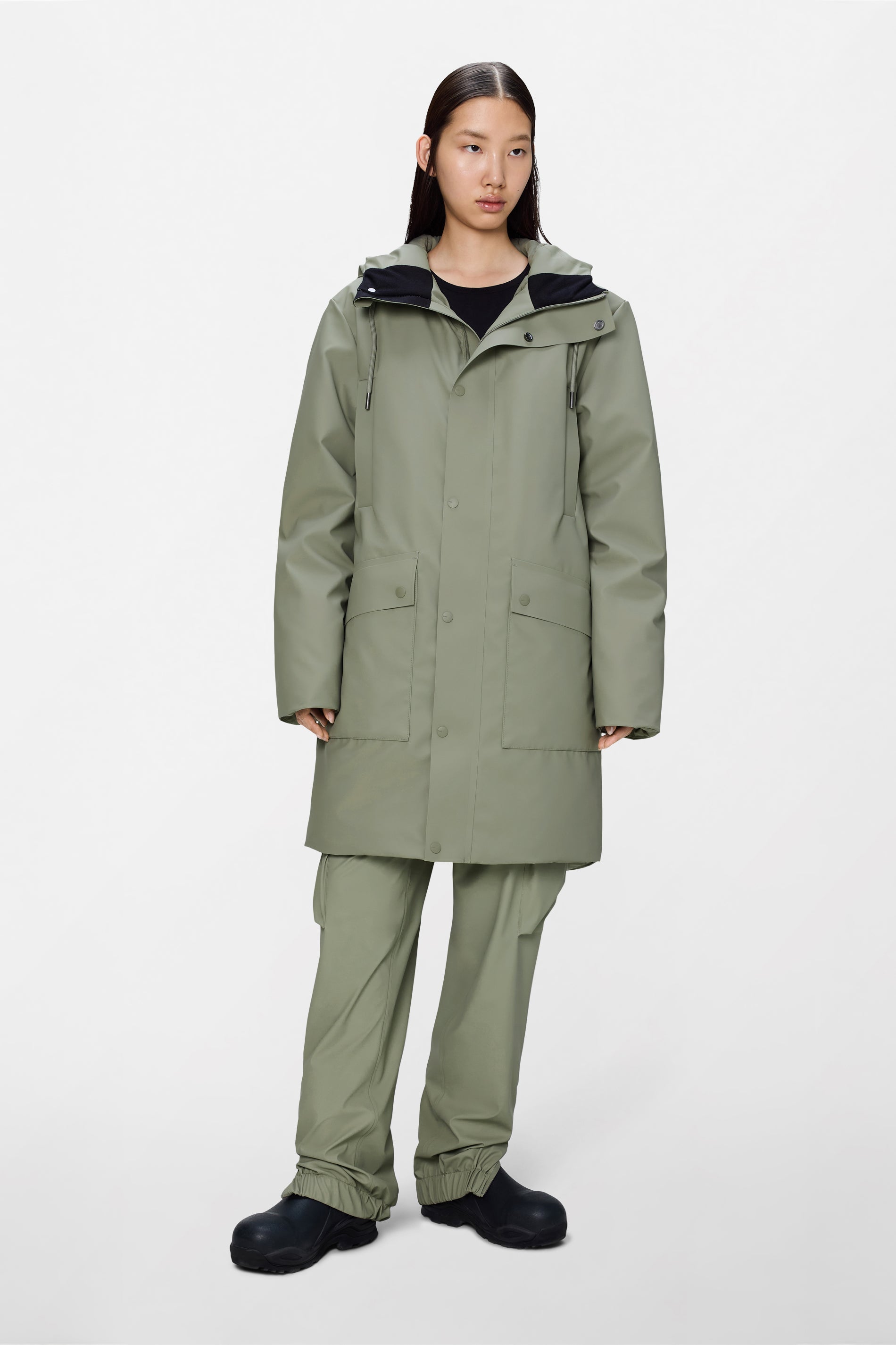 RAINS Nome Long Parka Drift Jacket