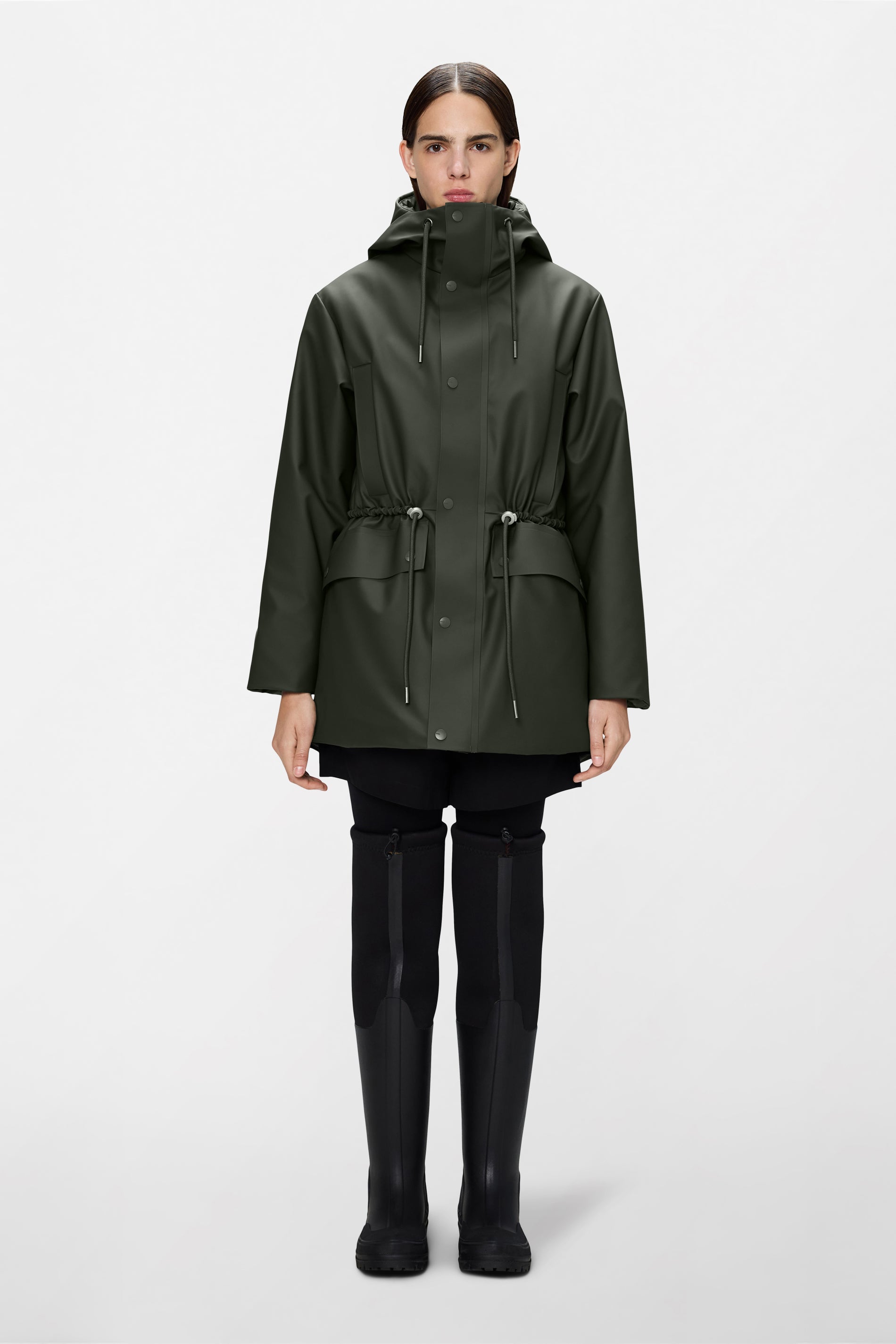 RAINS Nome String W Parka Green Jacket