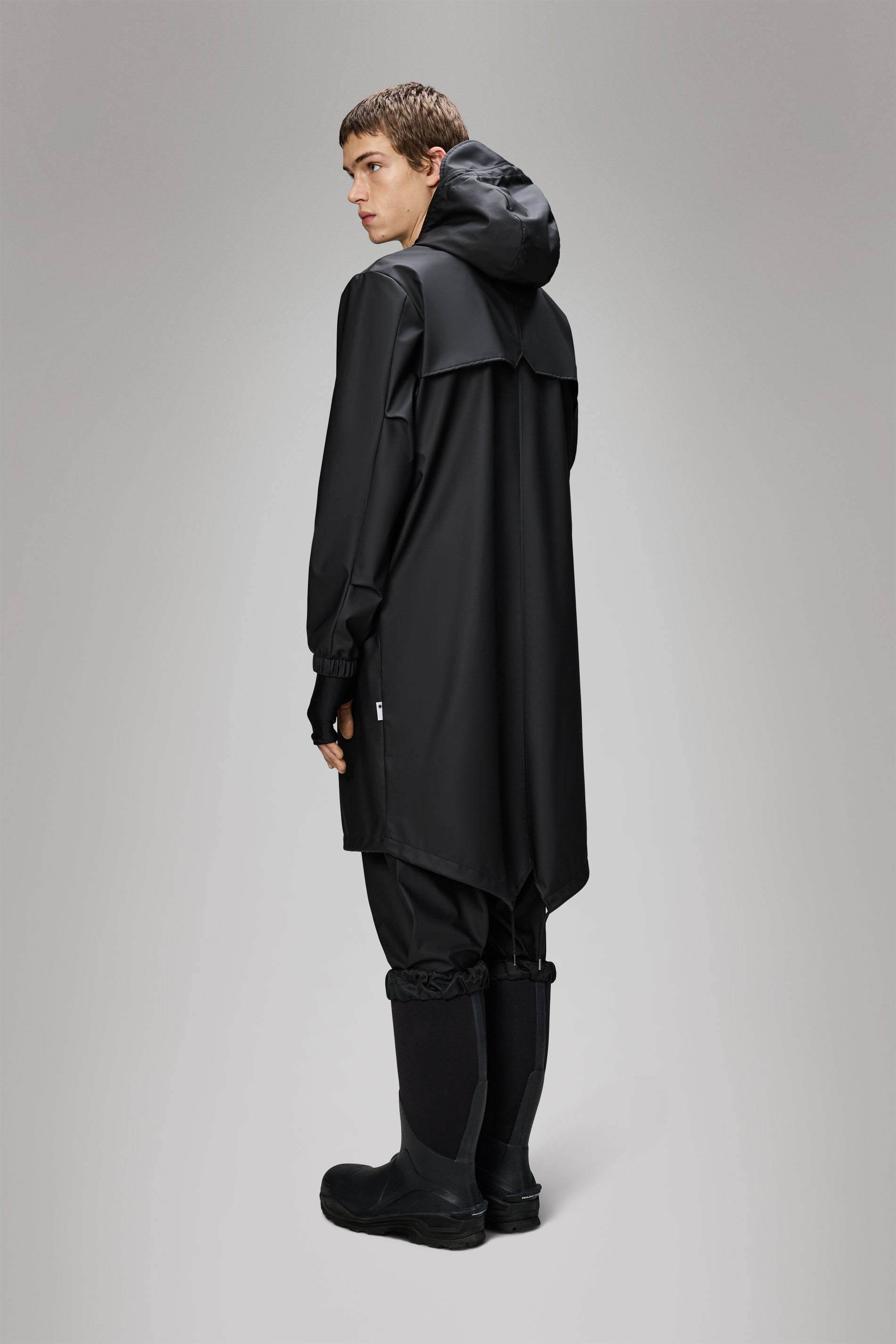 Rains Fishtail Parka Black Jacket