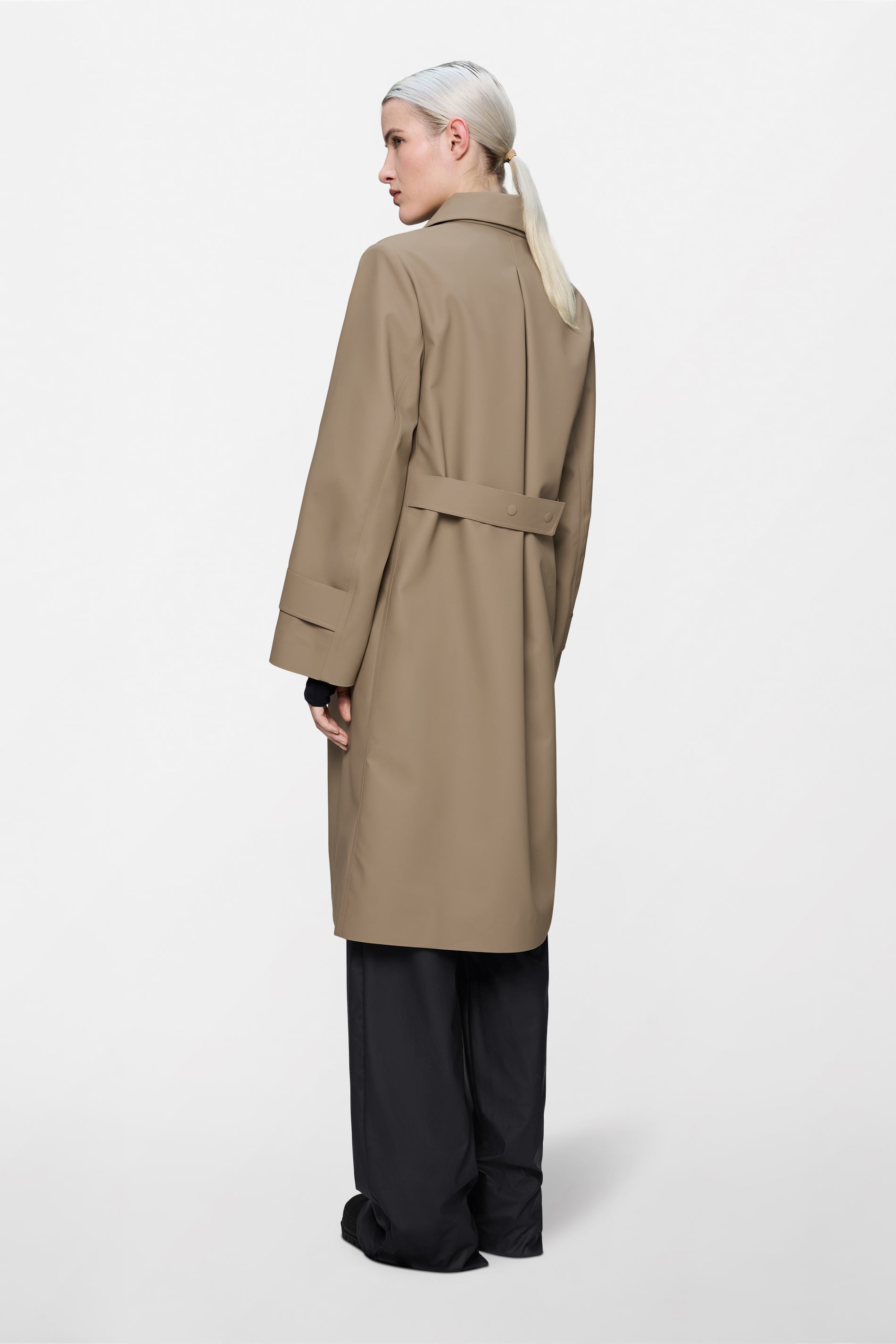 Rains Nara Long W Jacket Beige Jacket