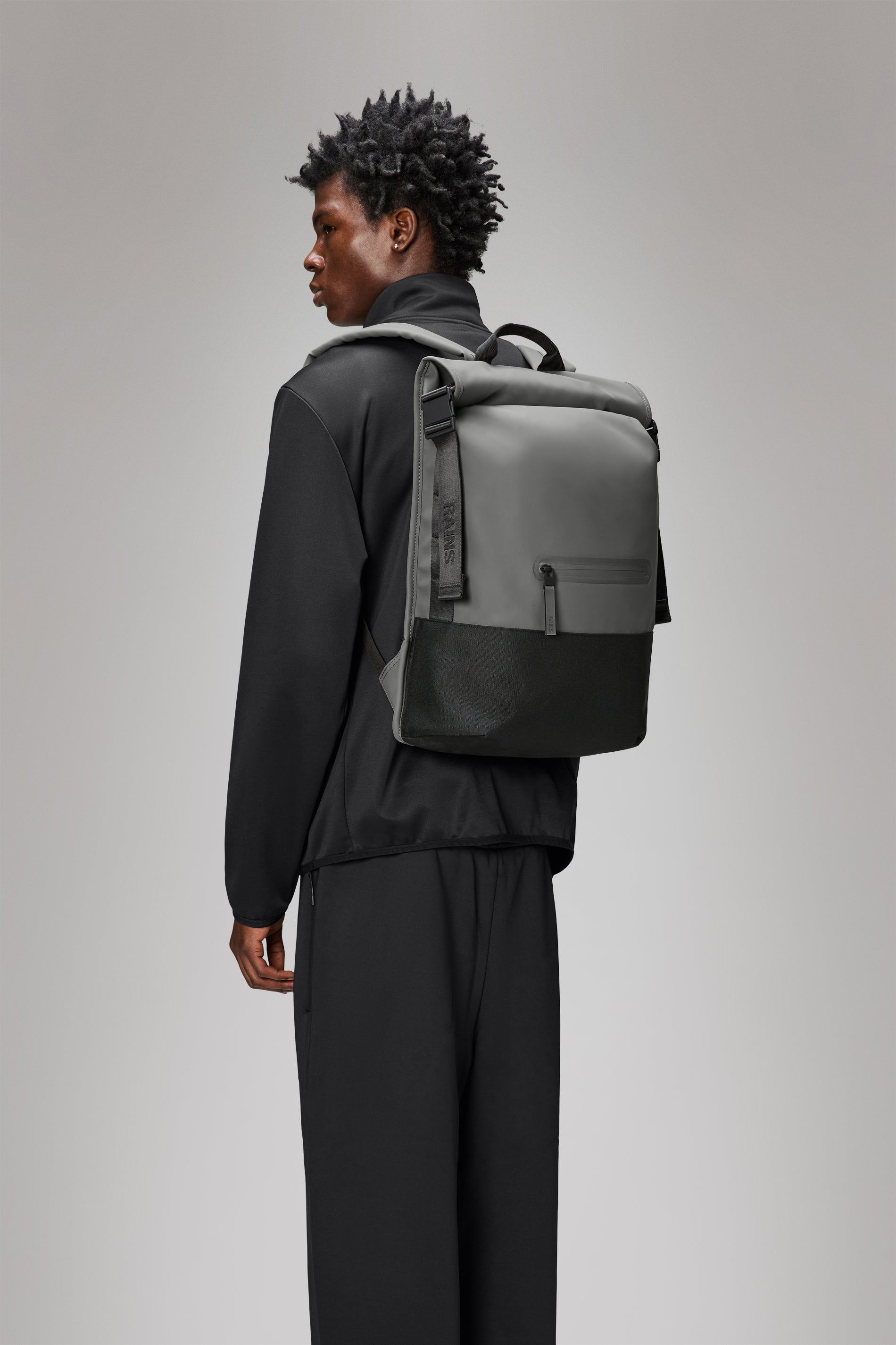 Rains® Rolltop Rucksack Large in Black for $170 | Free Shipping
