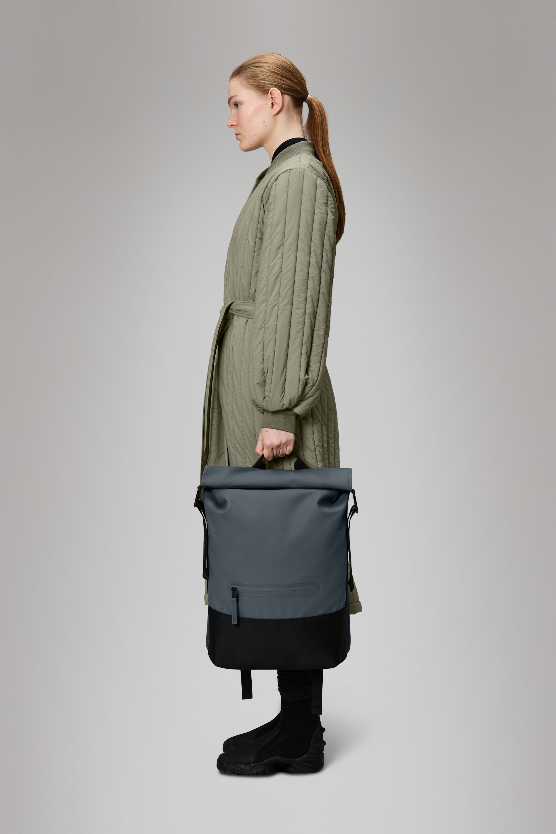 Rains® Trail Rolltop Backpack in Black for $165 | Free Shipping