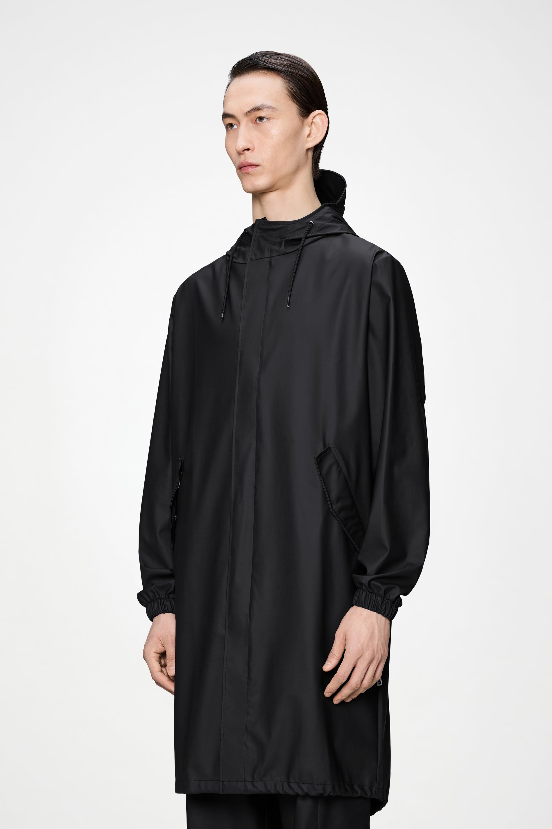 RAINS Fishtail Parka Black Jacket