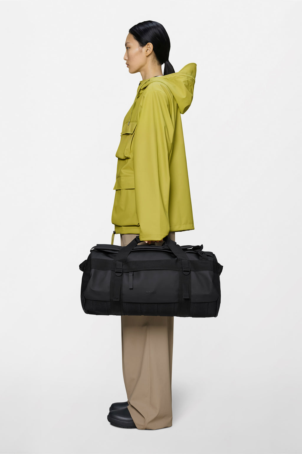 Rains® Texel Duffel Bag Small in Black for $175