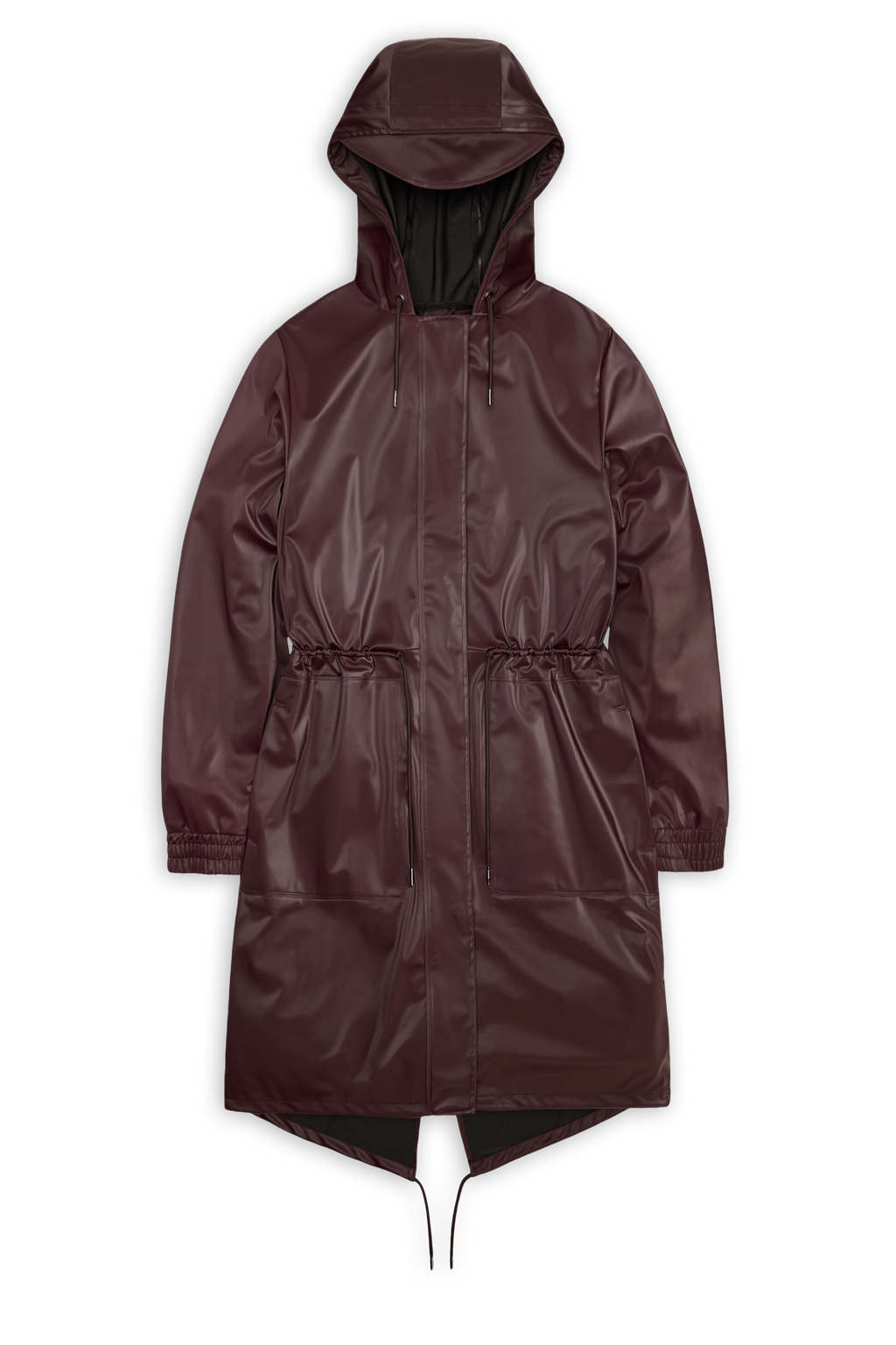 Rains® String W Parka in Black Grain for $165 | Free Shipping